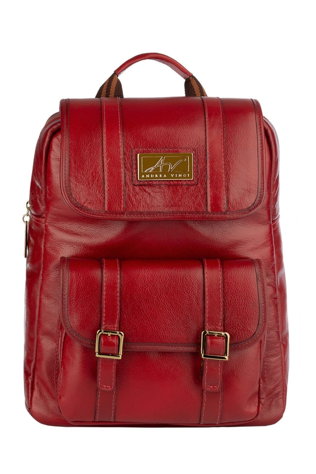 Mochila de couro liso Trip