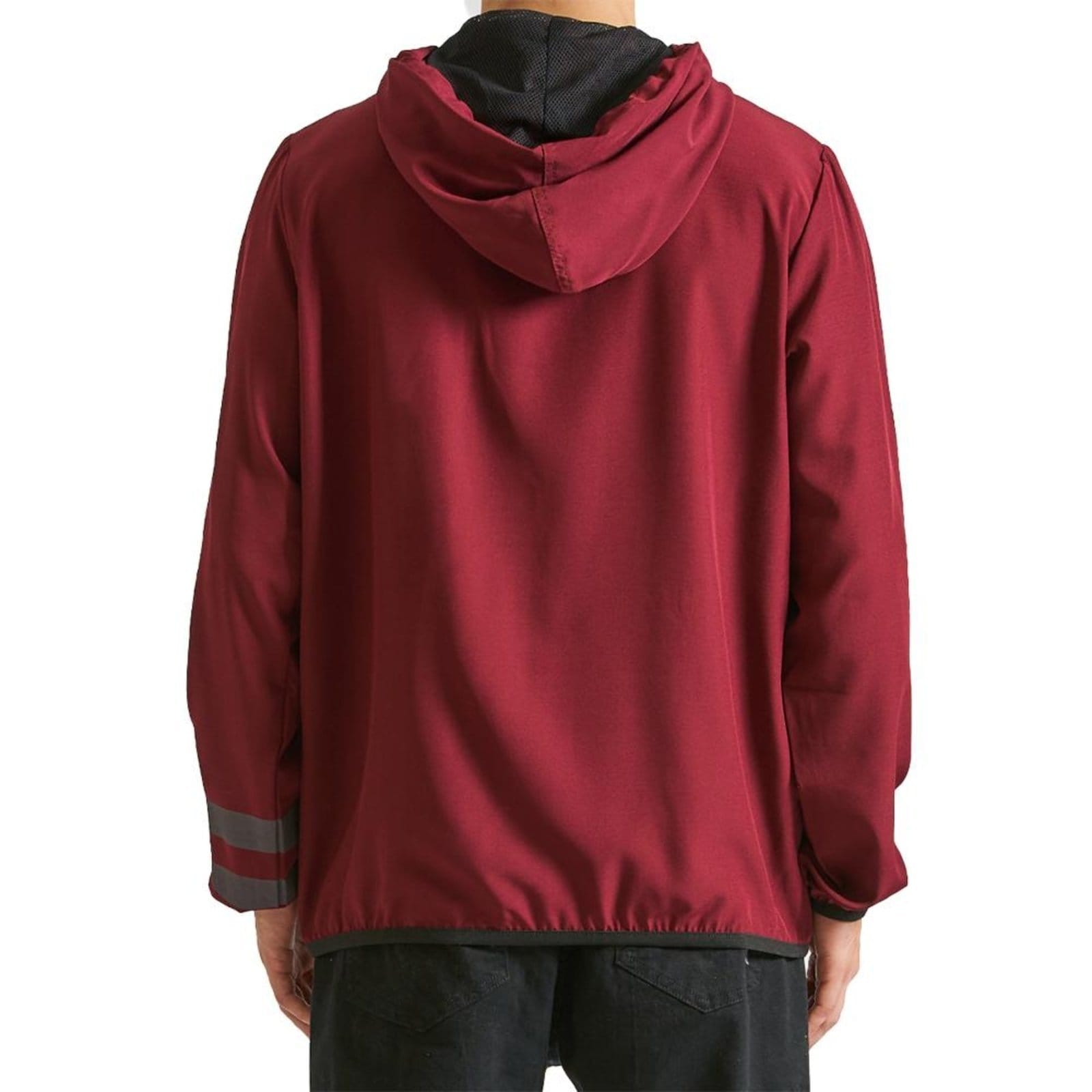 Vista 2 Jaqueta Hurley Windbreaker Block Party WT24 Masculina Vinho hurley vermelho
