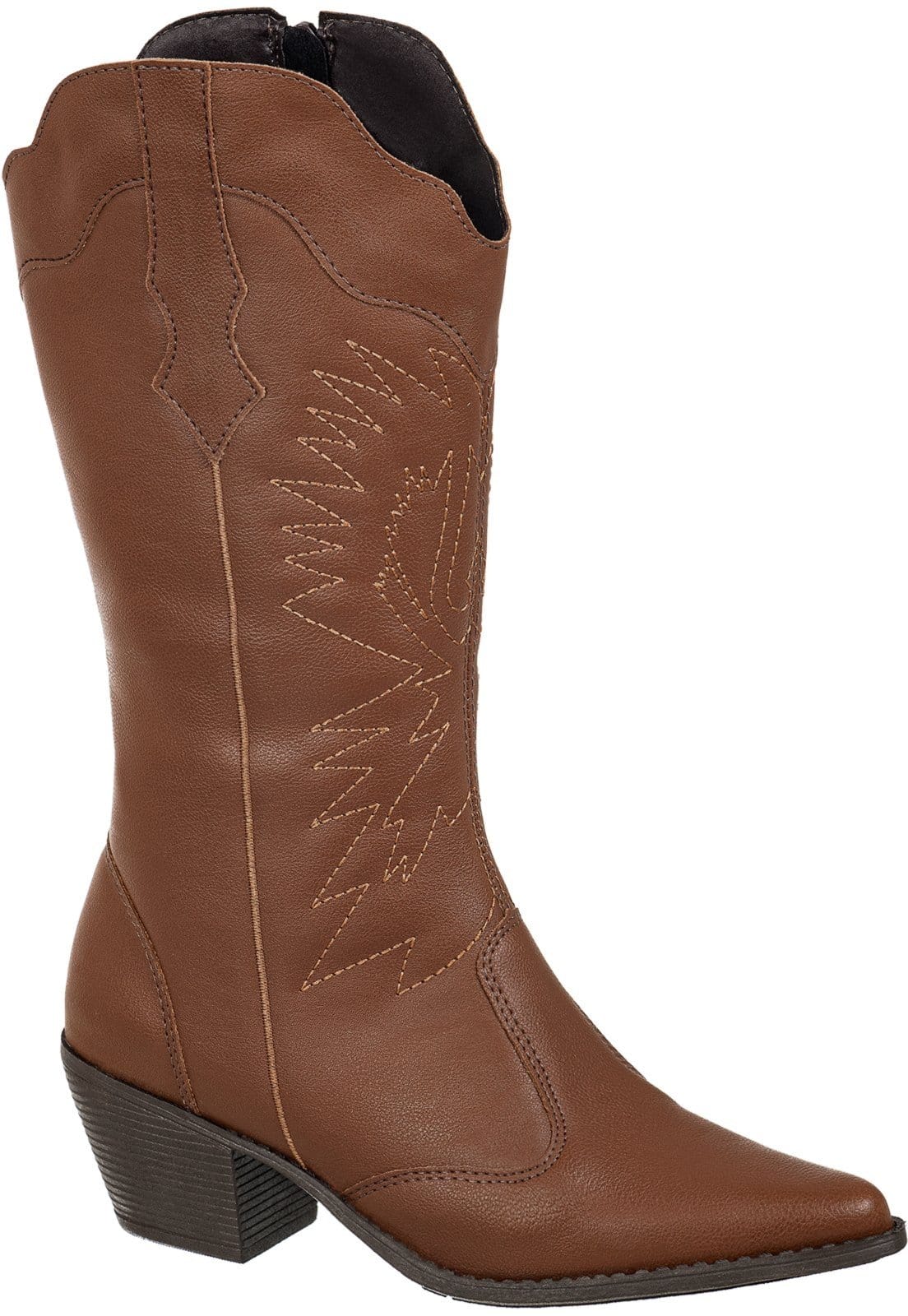 Bota Texana Country Gigil Western Cano Médio Bordada