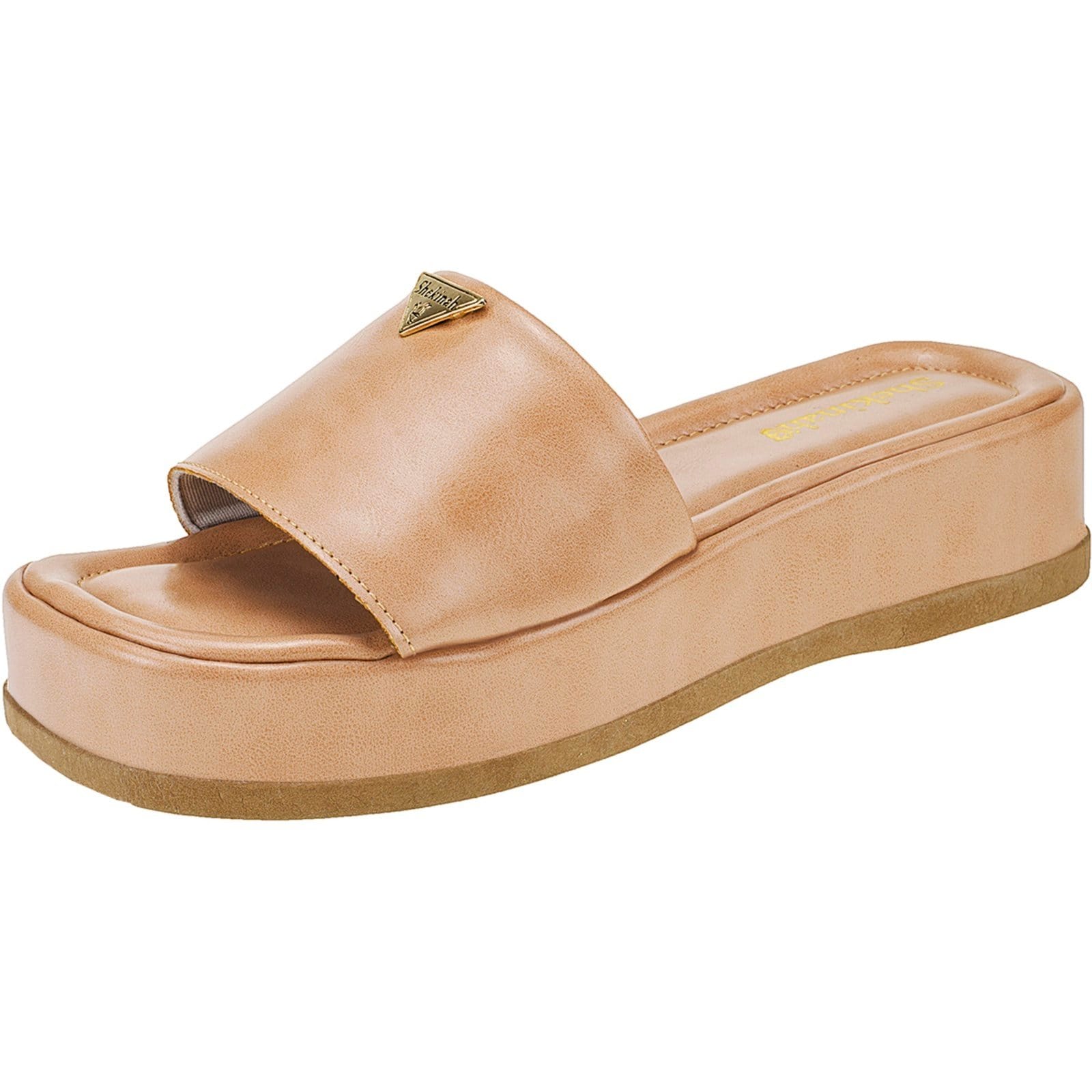 Sandália Feminina Chinelo Tamanco Feminino Flatform Shekinah Confortável Moderno Macio Moda