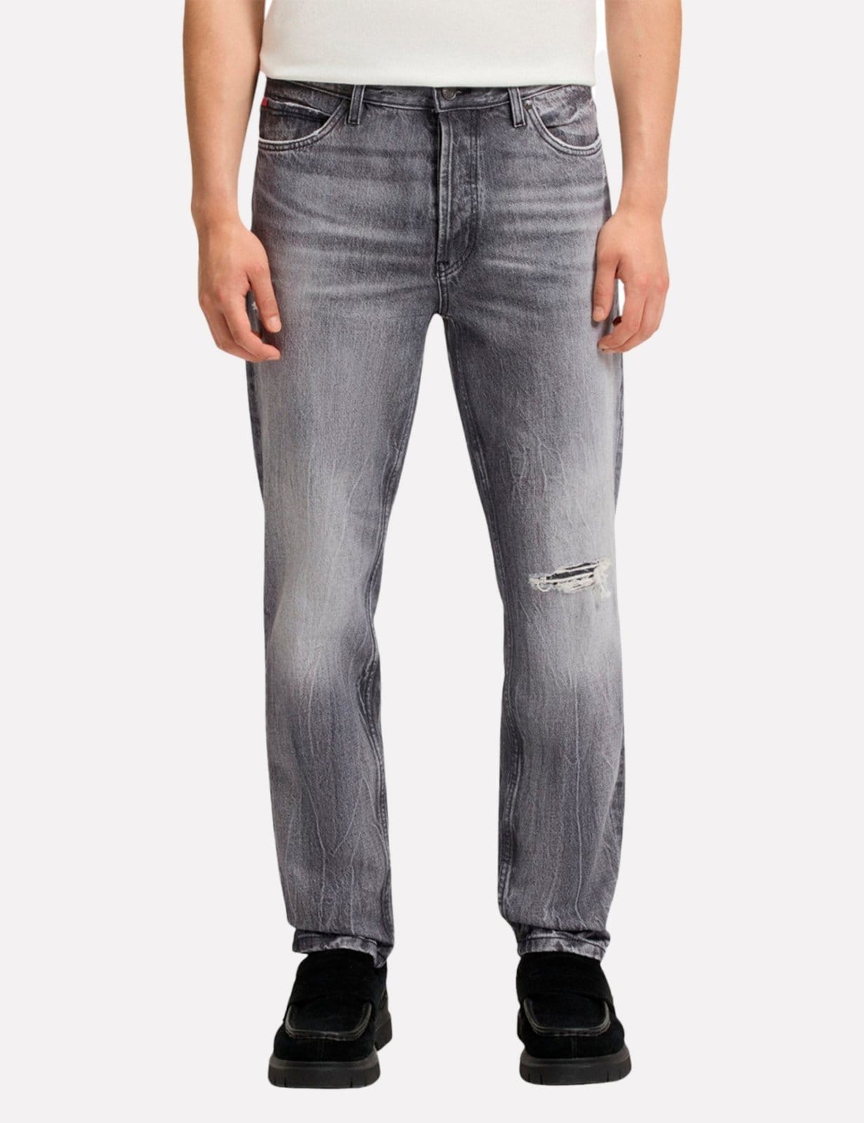 Calça Hugo Boss Masculina Jeans Tapered 634 Destroyed