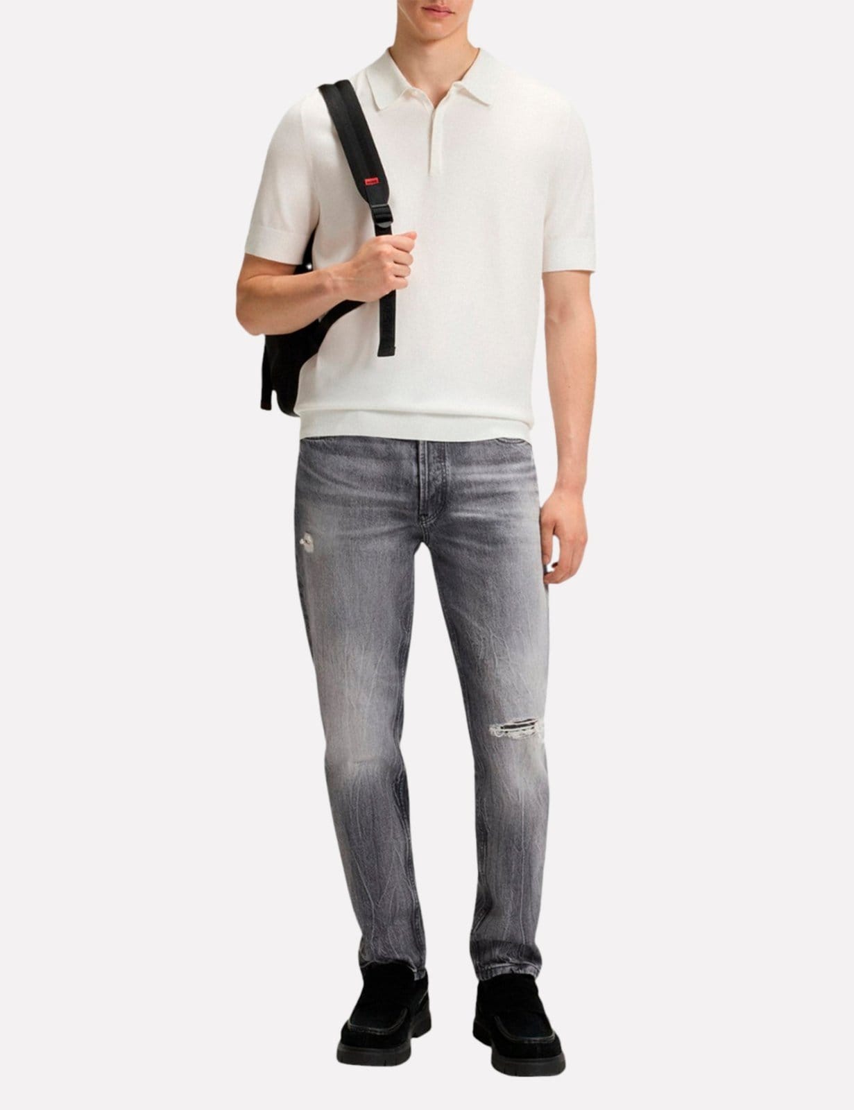 Calça Hugo Boss Masculina Jeans Tapered 634 Destroyed - 2