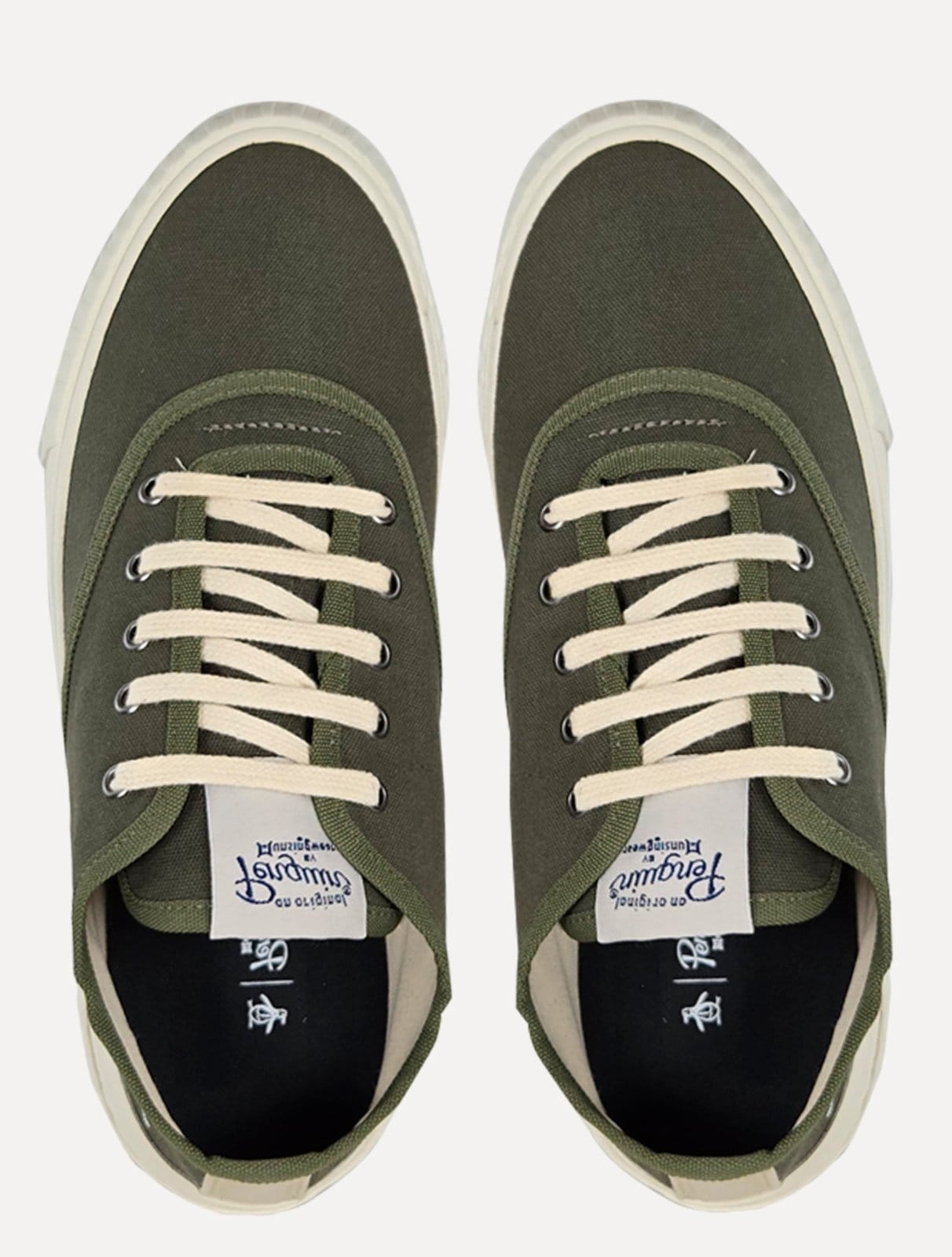 Tênis Original Penguin Masculino Cano Curto Lona Recorte Escuro - 2