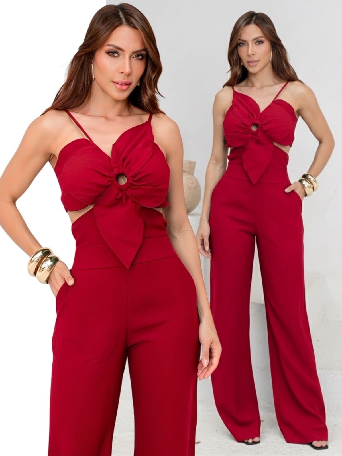 Macacão Feminino Divina Gata Longo Com Bojo Escuro