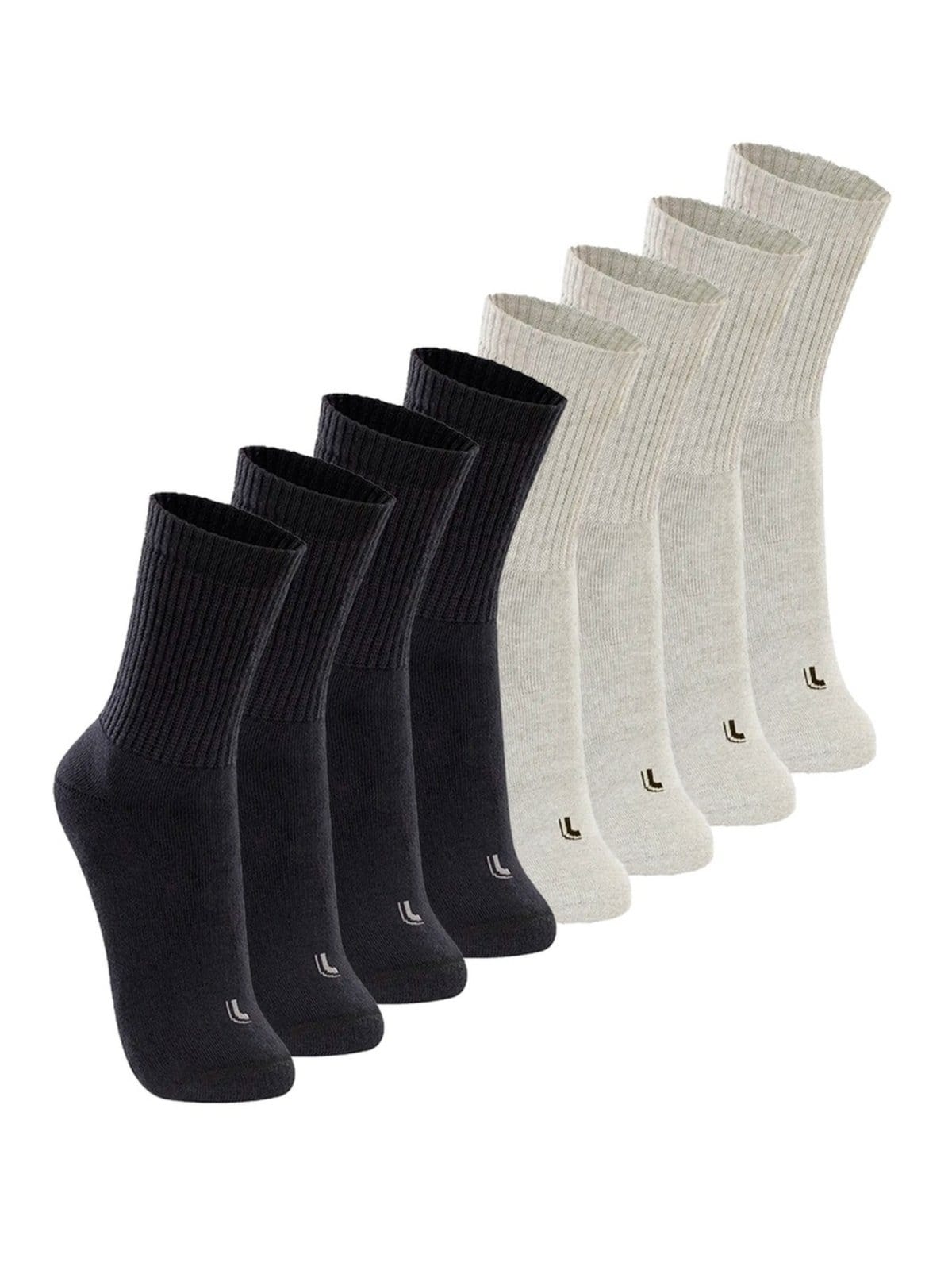 Kit com 8 Pares de Meias Esportiva Cano Longo Lupo