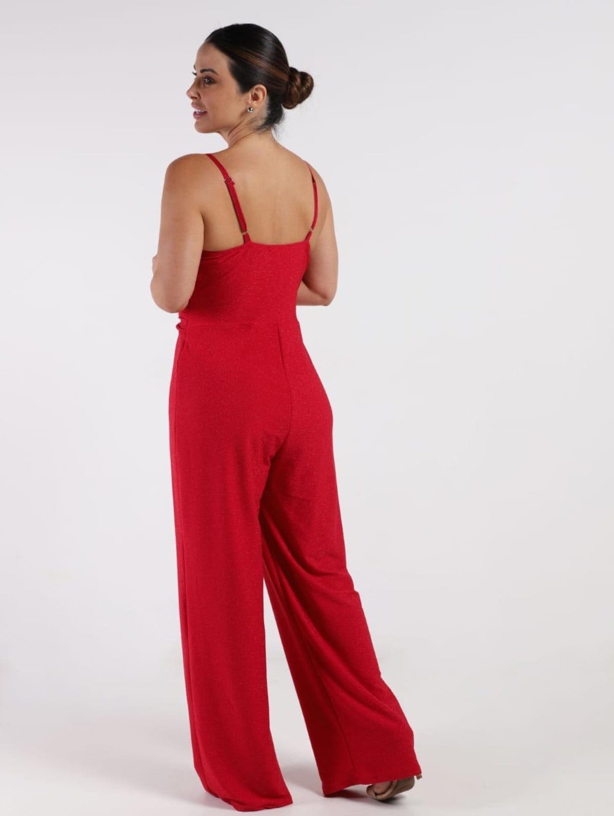 Vista 2 Macacão Longo Autentique Feminino Autentique vermelho