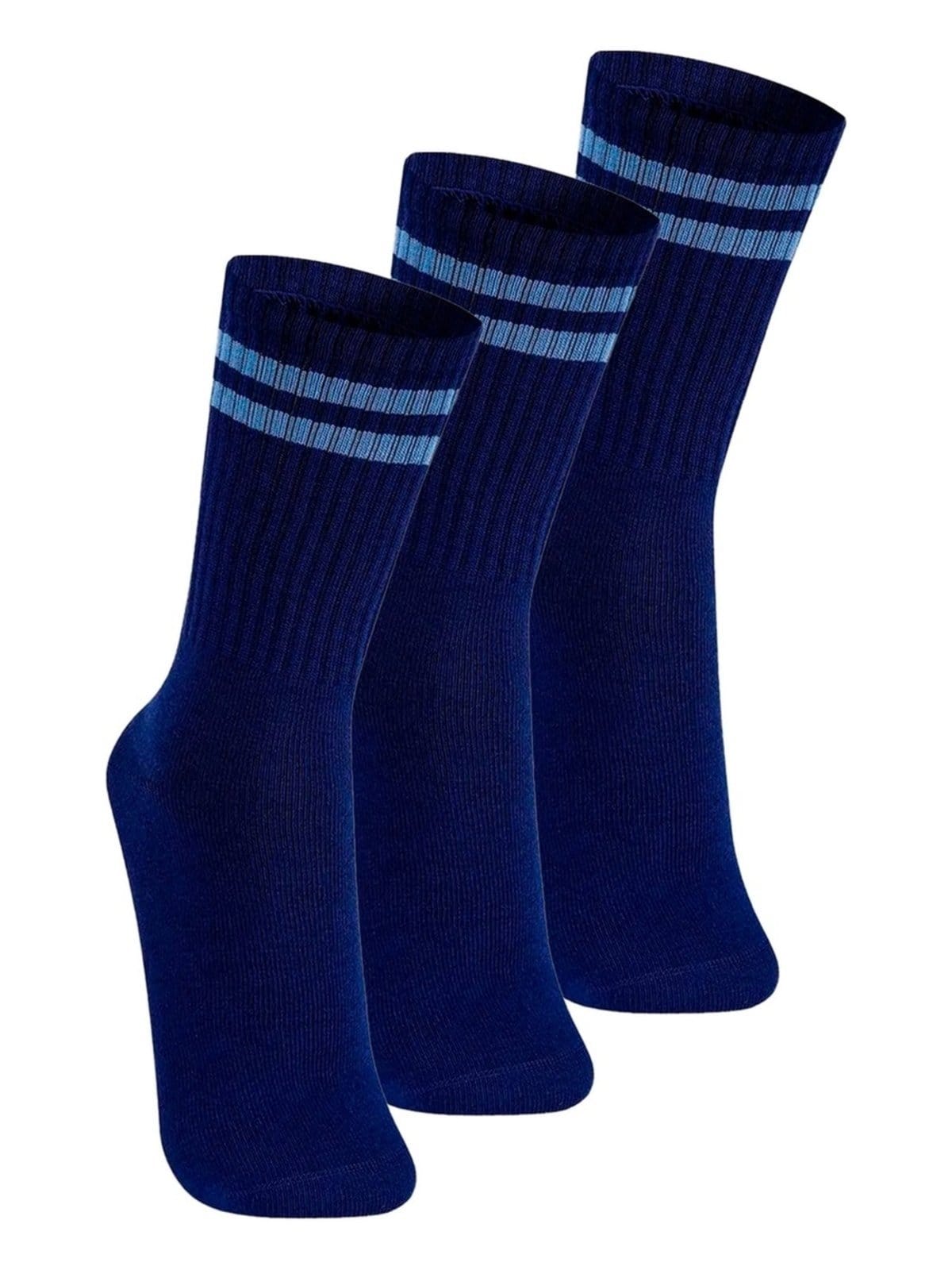 Kit com 3 Pares de Meias Esportiva Cano Longo Lupo