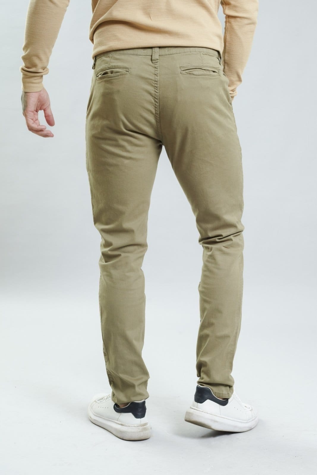 Vista 2 Calça de Sarja Sport Fino Masculina Color Dialogo Jeans verde/verde militar/verde oliva