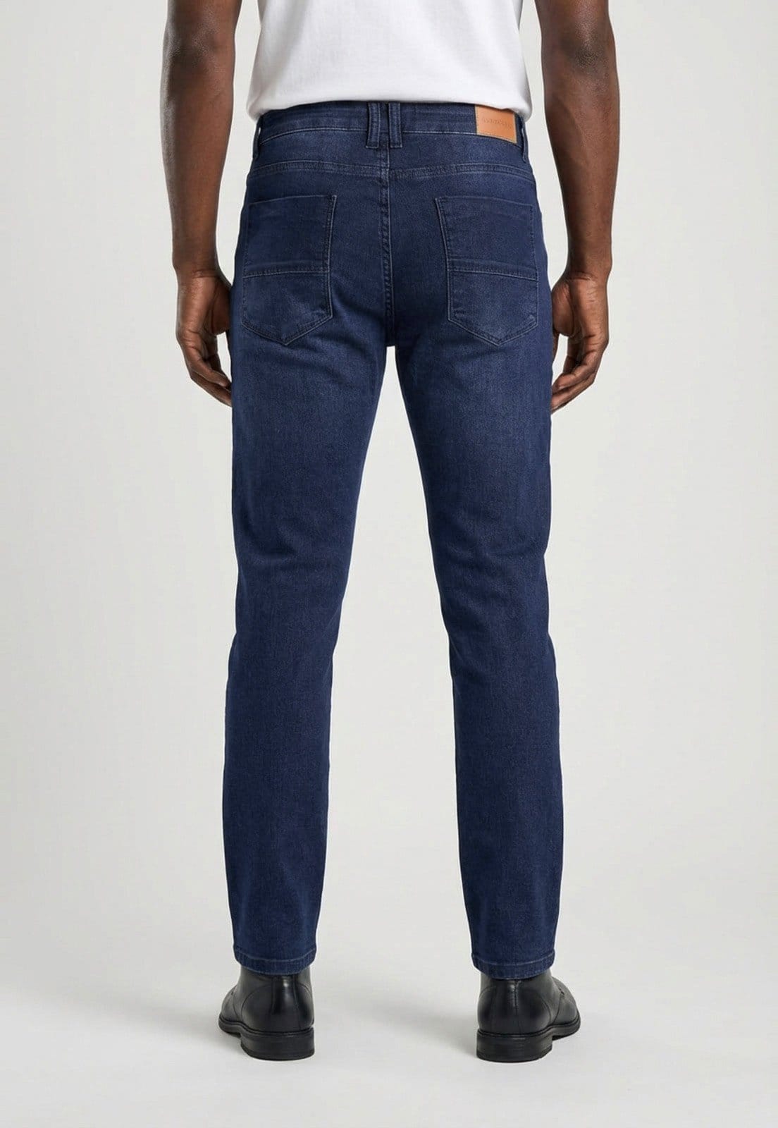 Vista 2 Calça Masculina Aleatory Reta Escura Aleatory azul