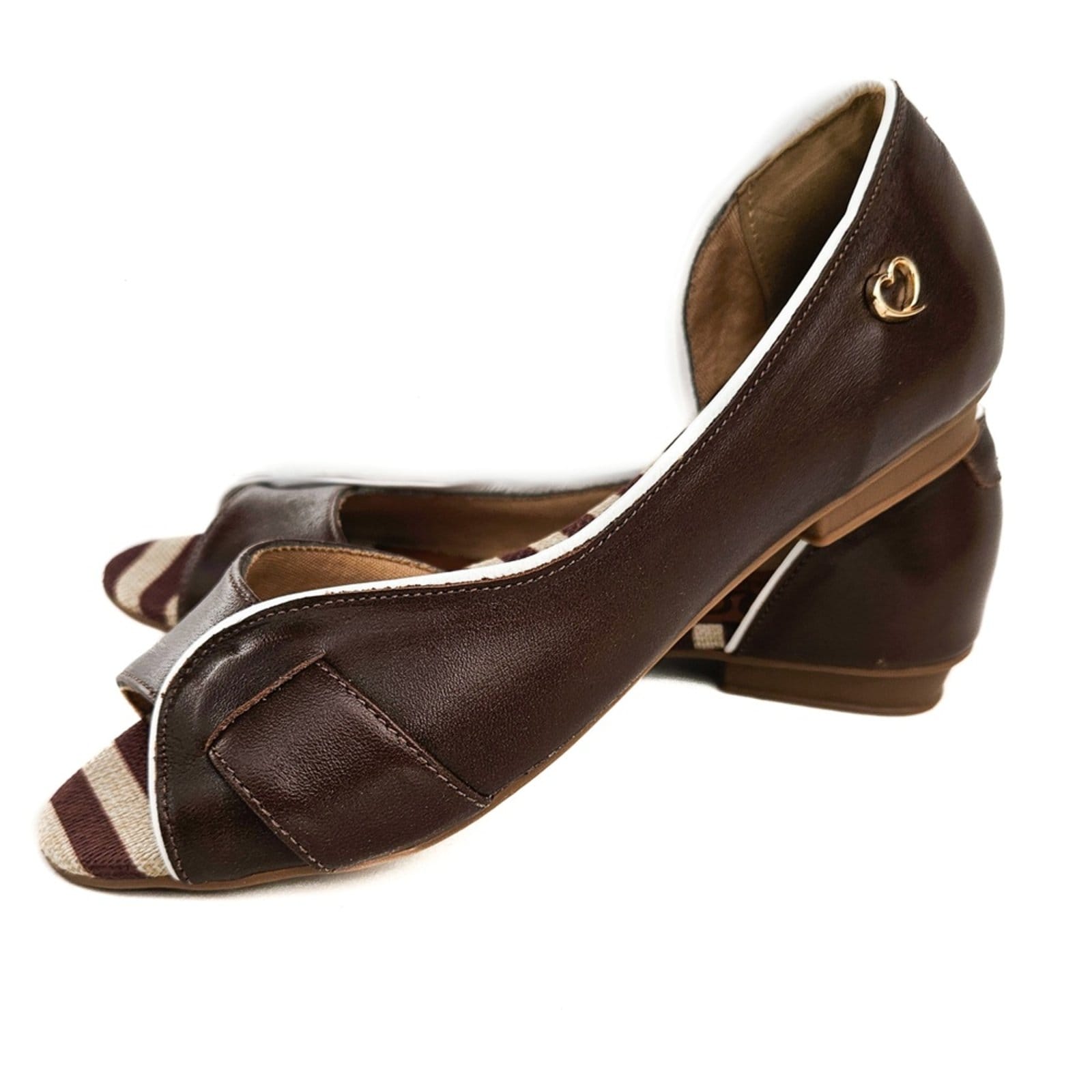 Vista 2 Sandália Rasteira em Couro Amo Calçados Lily Amo Calçados azul marinho