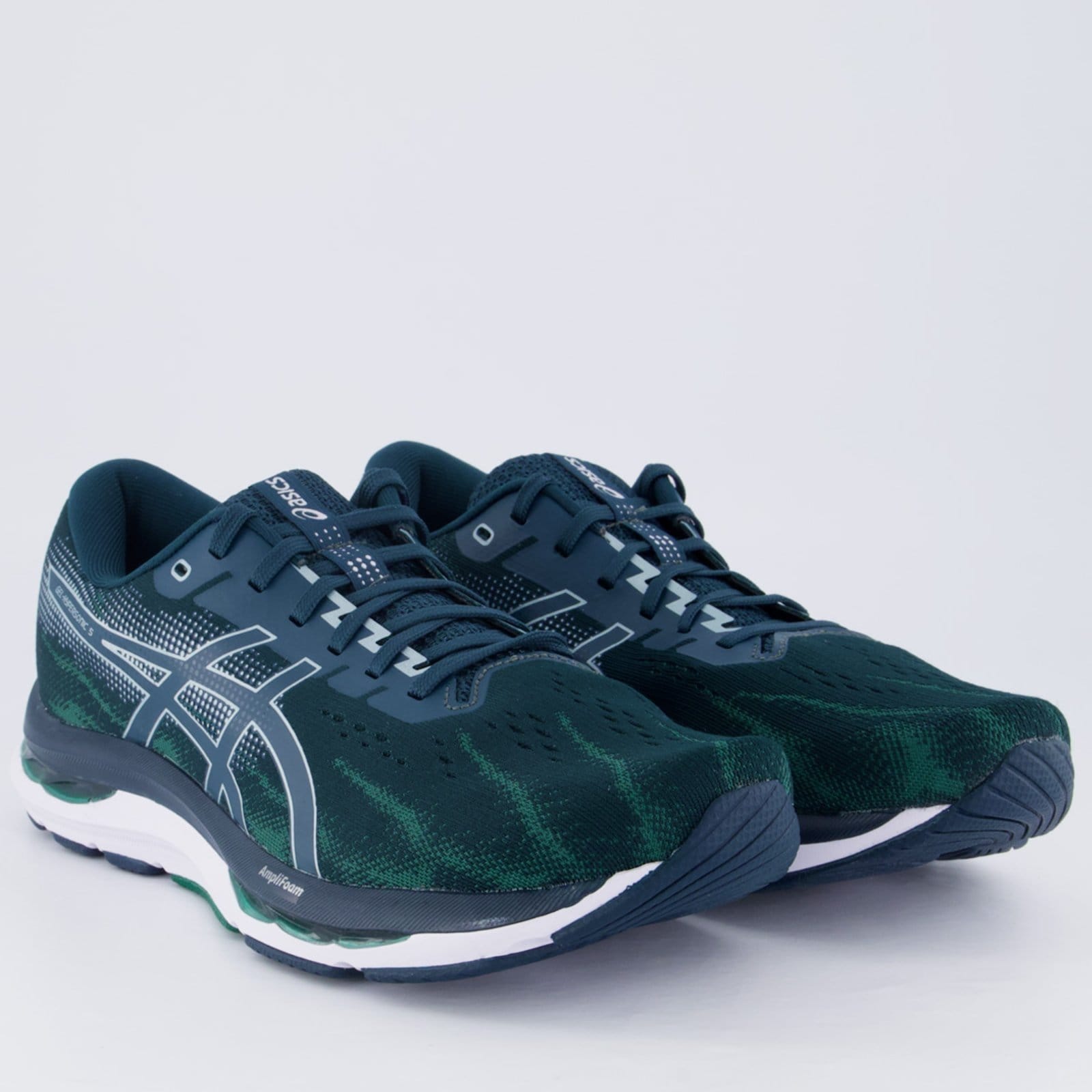 Vista 2 Tênis Asics Gel Hypersonic 5 e Branco ASICS verde