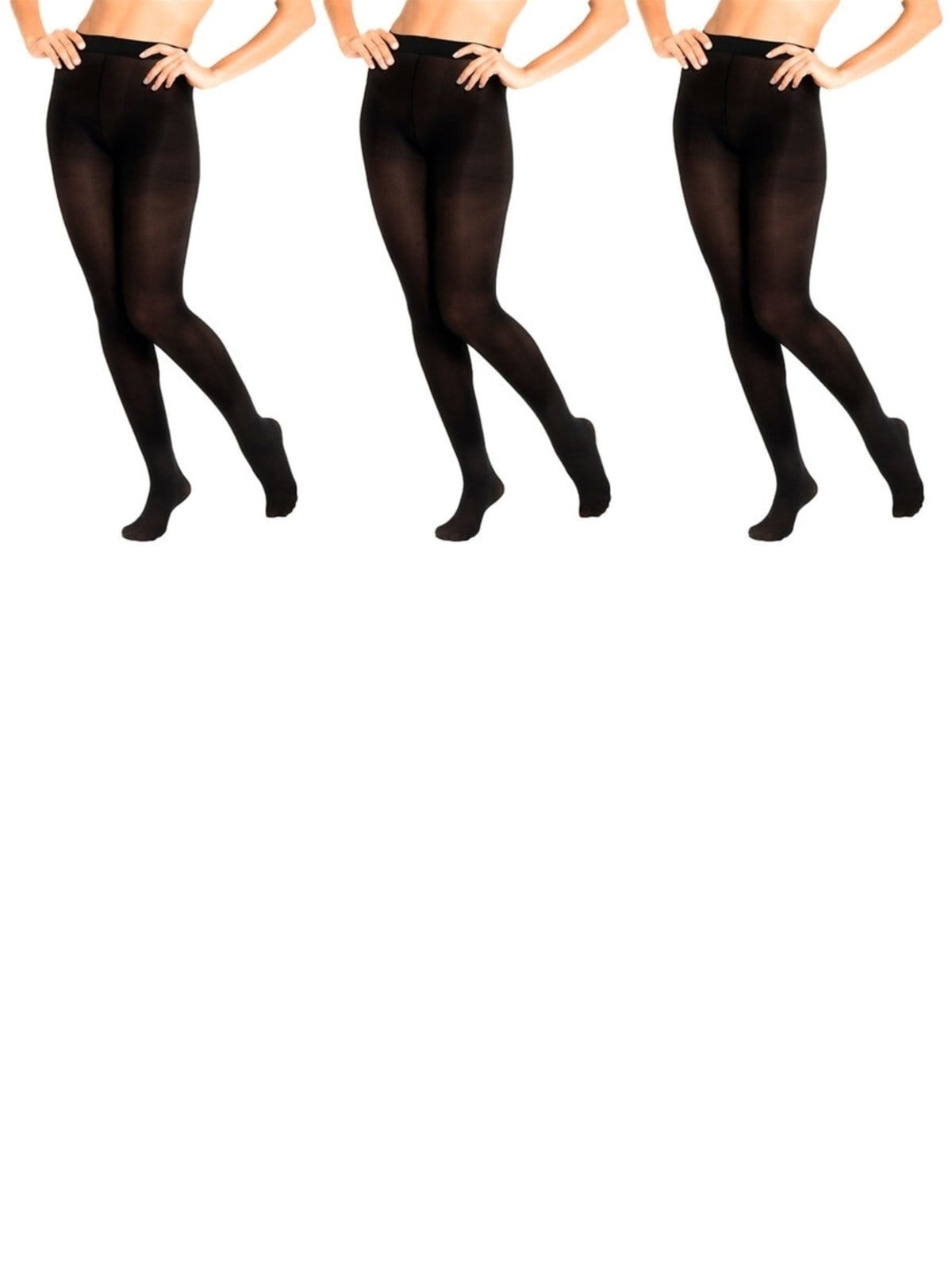 Vista principal Kit com 3 Meias Calças Fio 40 Opaca Trifil 6345 TRIFIL preto