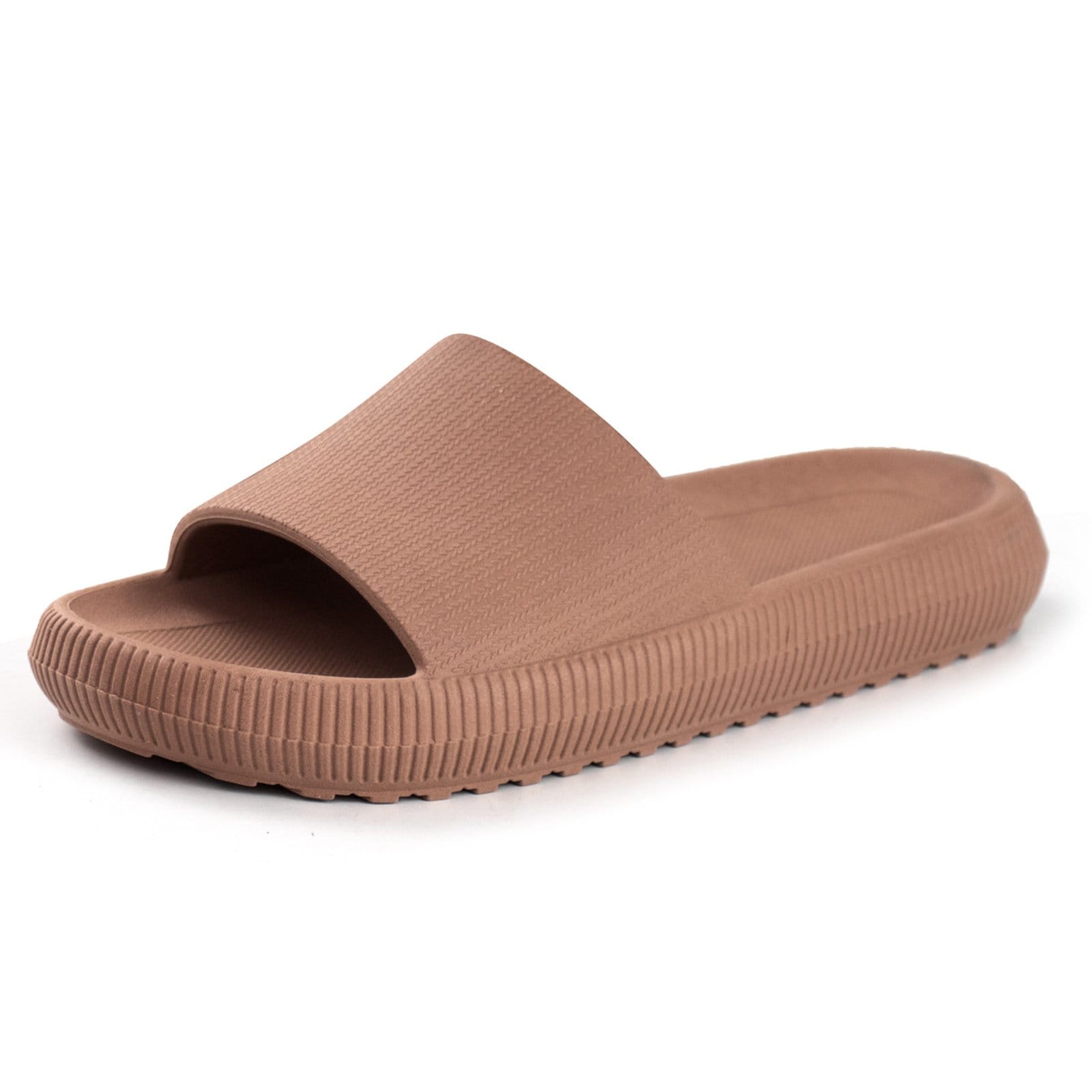 Vista 2 Chinelo Nuvem Feminino Ortopédico Anatômico Macio ÉPICO CALÇADOS marrom