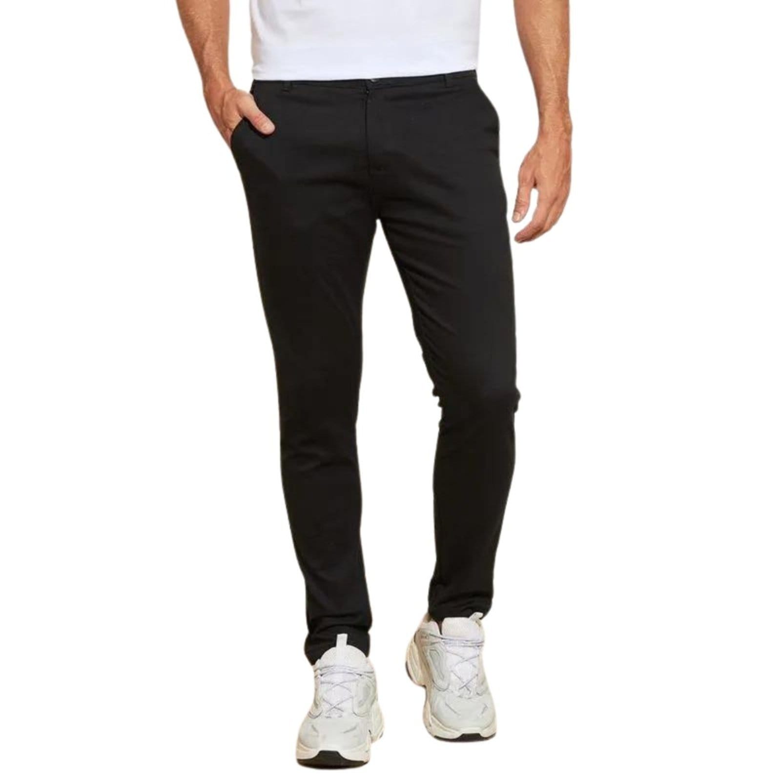 Vista 2 Kit 3 Calças Vih Triny de Sarja Chino Com Bolso Traseiro Embutido Alfaiataria Skinny Vih Triny multicolorido