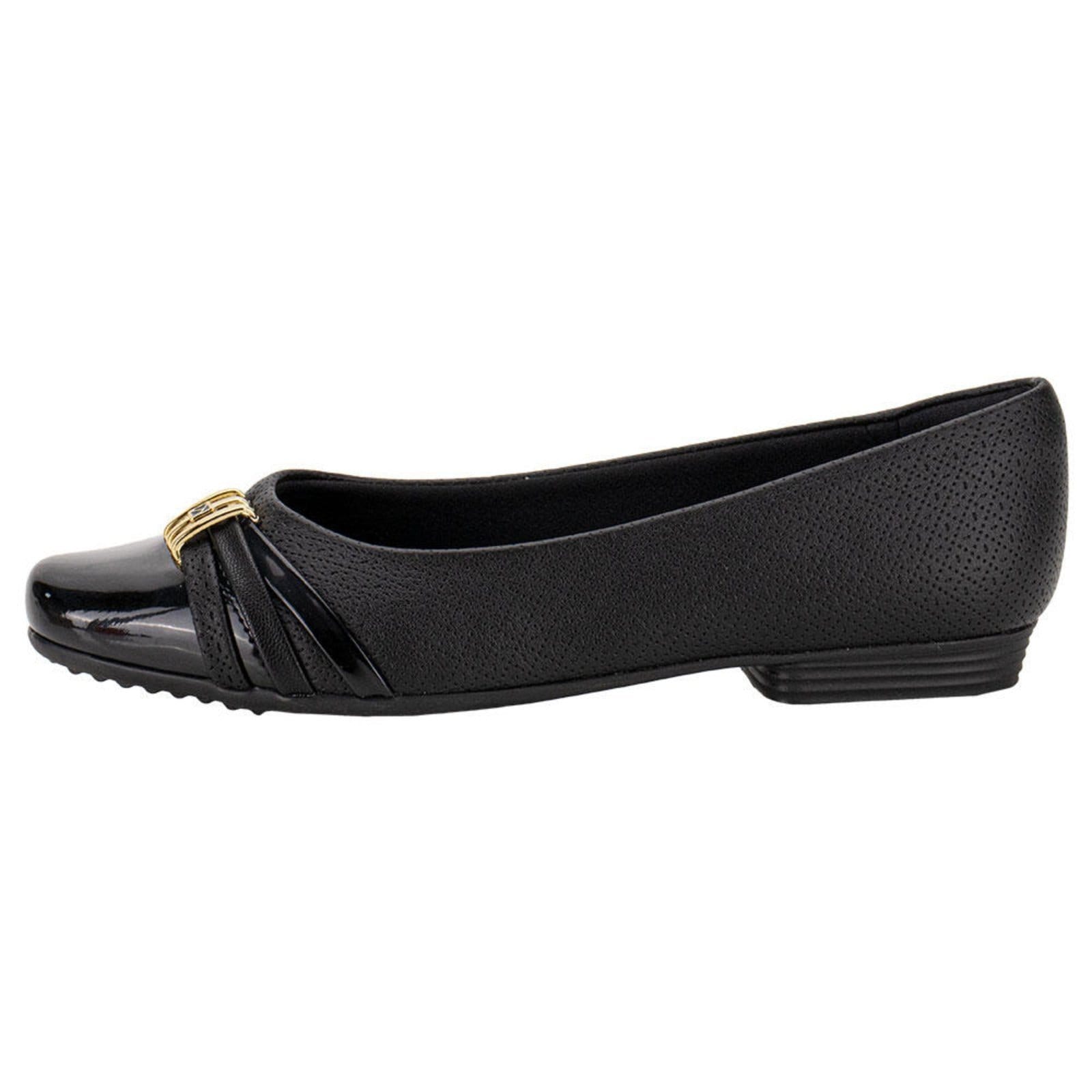 Vista 2 Sapatilha Feminina Flat Piccadilly 250233 0080233 Piccadilly preto