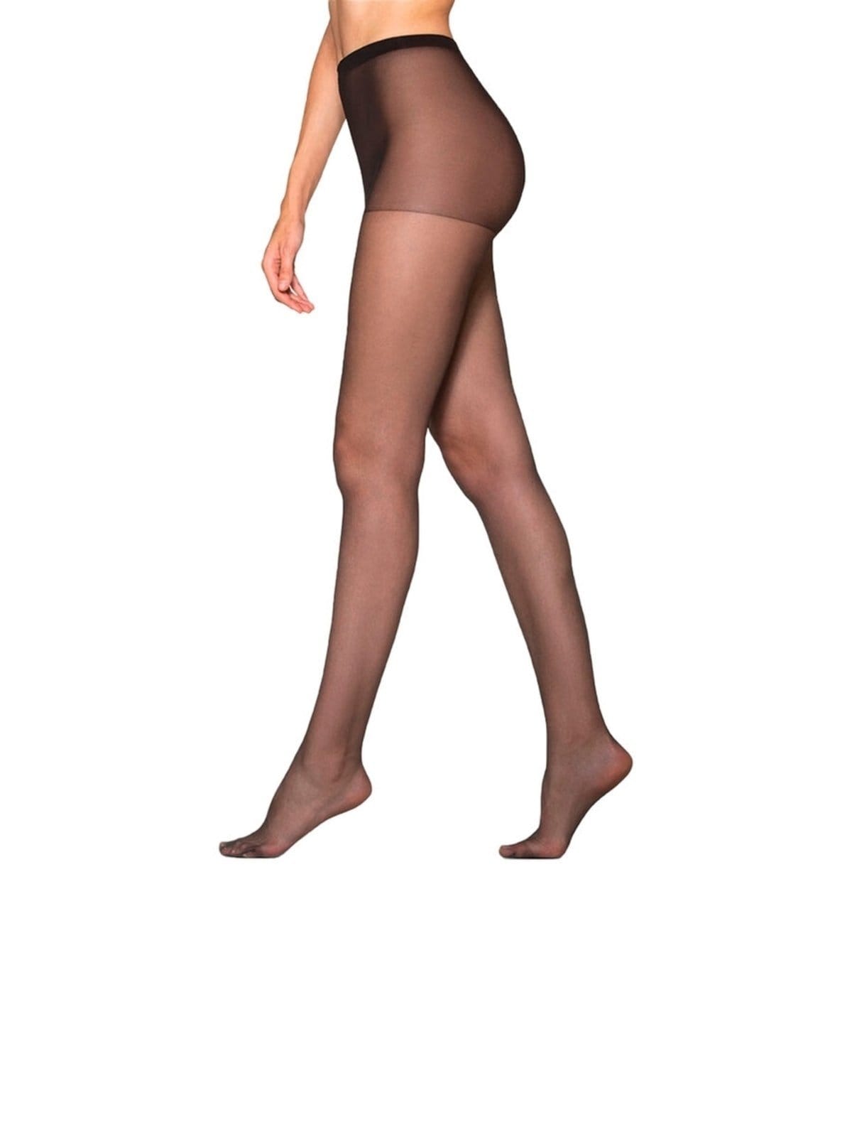 Vista 2 Kit com 3 Meias Calças Fio 20 Opaca Loba Lupo preto