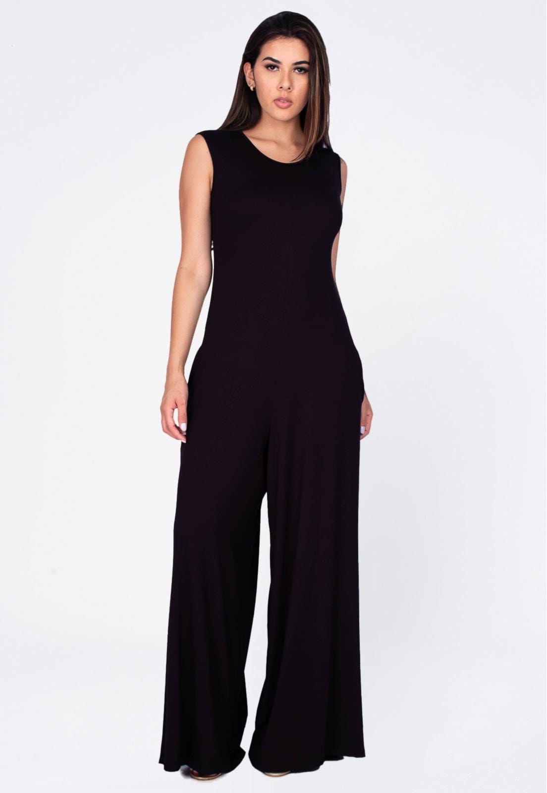 Vista 2 Macacão Regata Amazonia Vital Amplo Malha Amazonia Vital preto