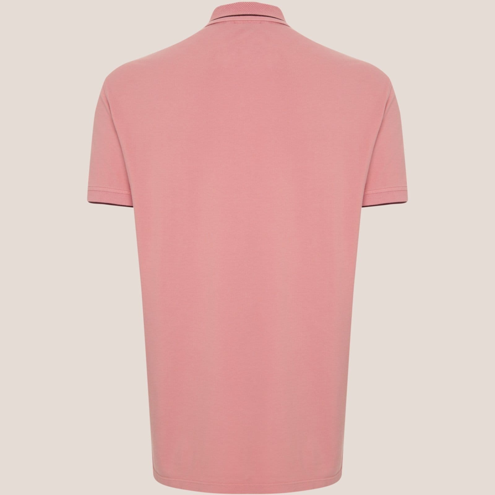 Vista 2 Camisa Polo Dudalina Piquet Jacquard Ve26 Masculino Dudalina rosa