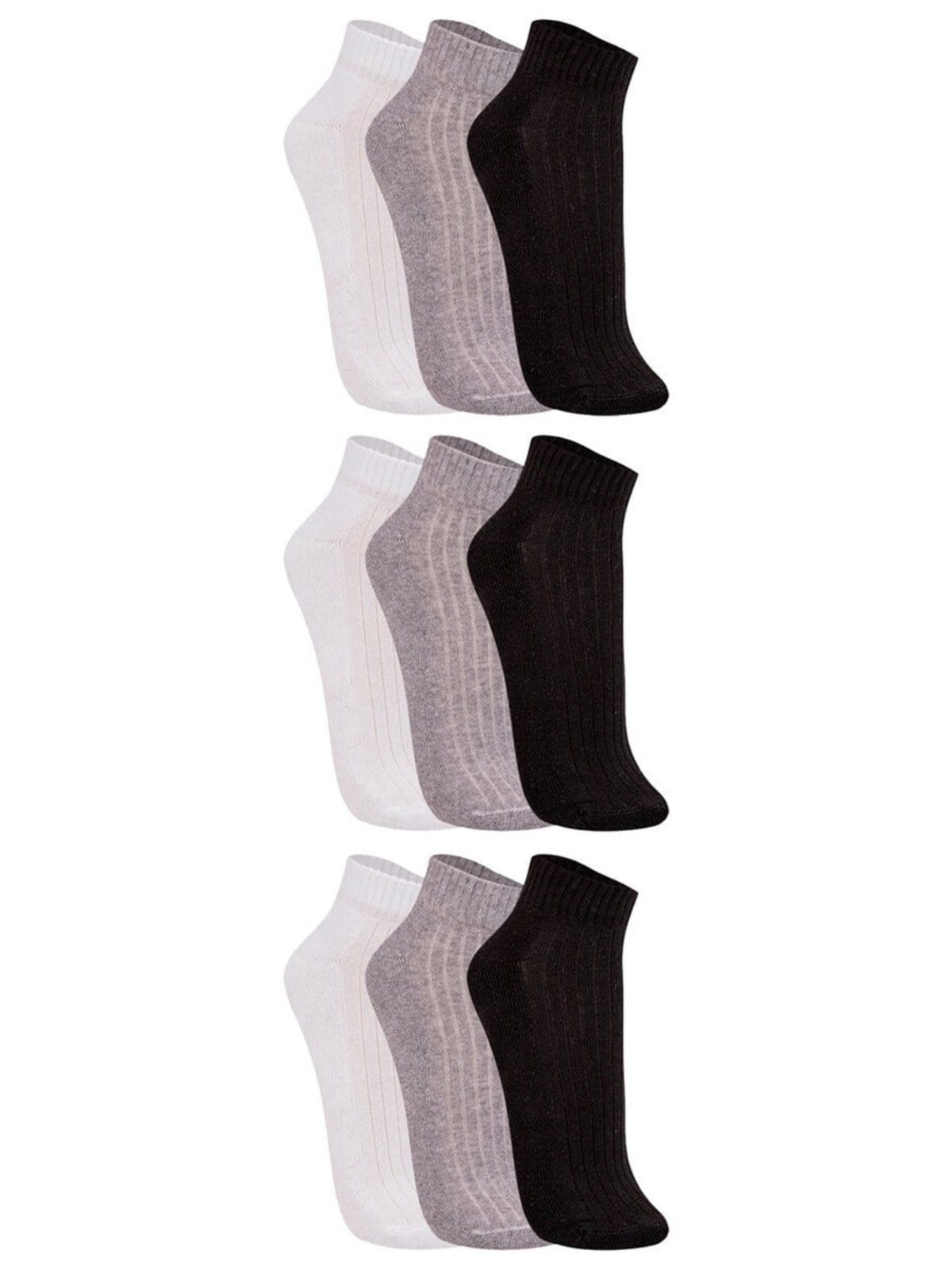 Kit com 9 Meias Esportiva Cano Curto Trifil 8004