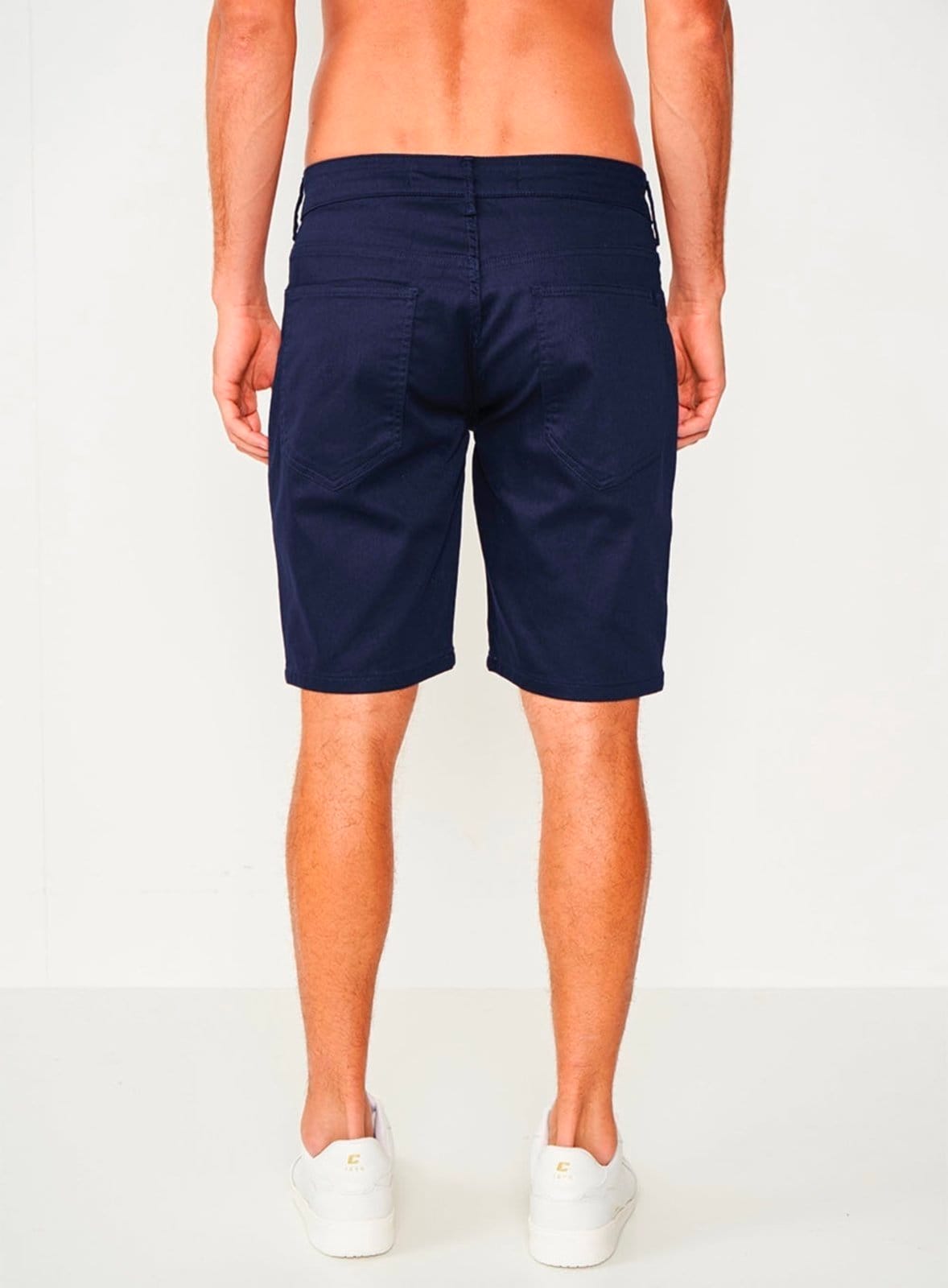 Vista 2 Bermuda Média Davi Colcci Darkness Colcci azul