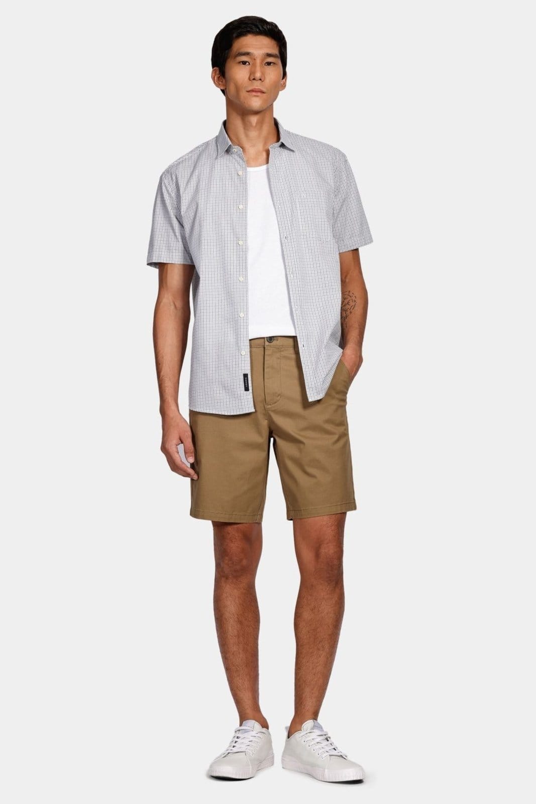 Vista 2 Bermuda Aramis Chino Clássica Sarja Cáqui Aramis bege