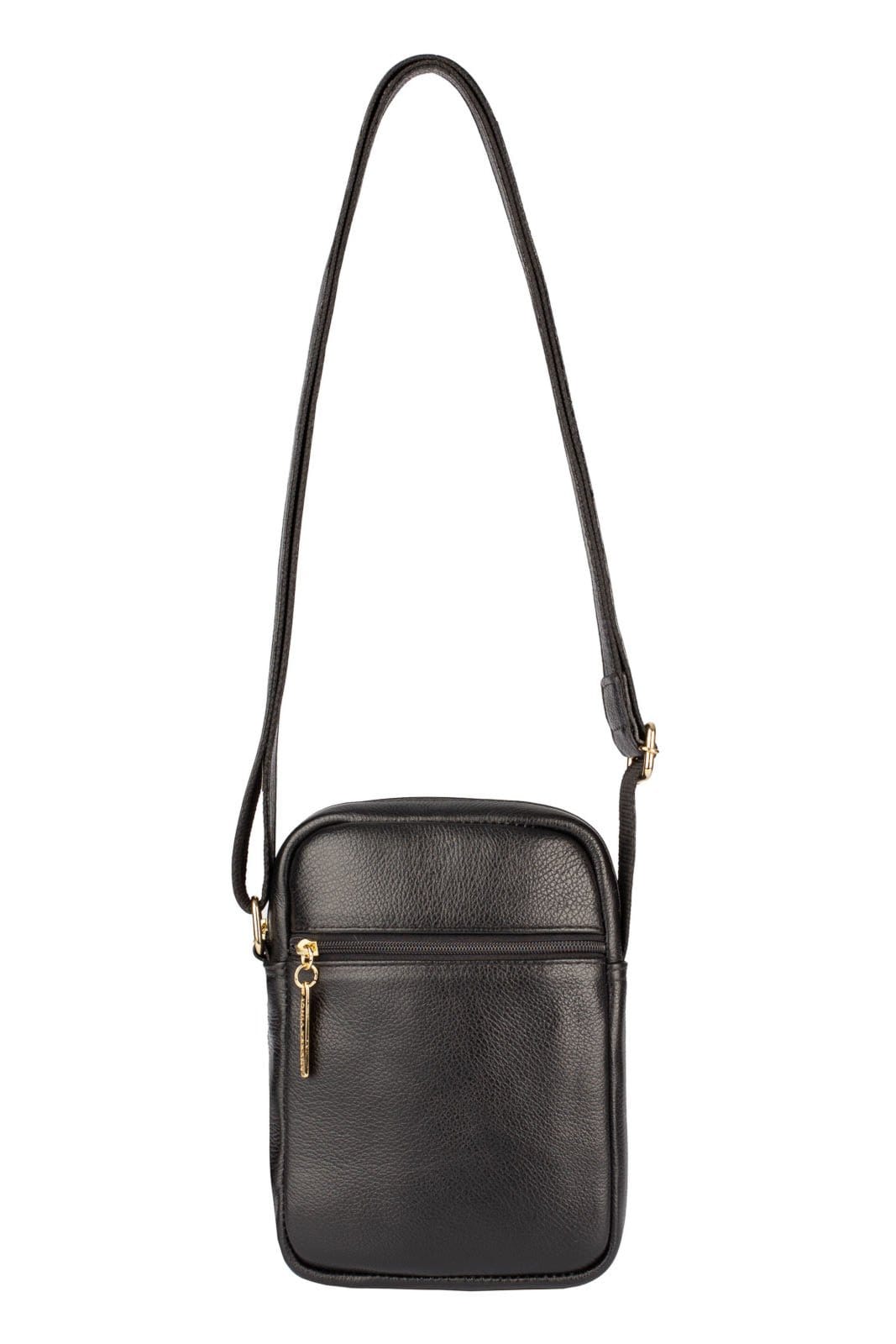 Bolsa shoulder bag de couro liso Pietra