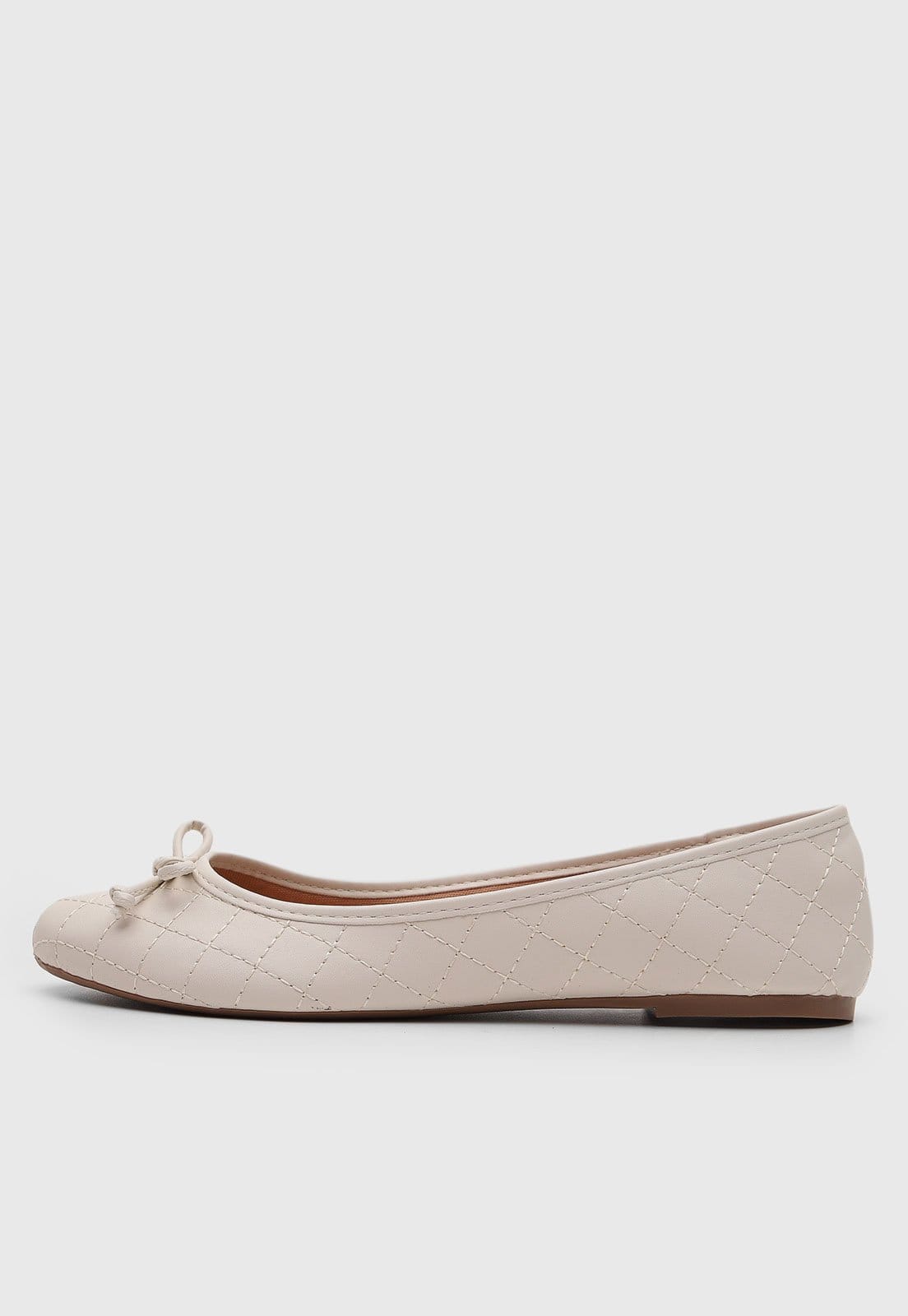 Sapatilha Via Uno Laço Off-White