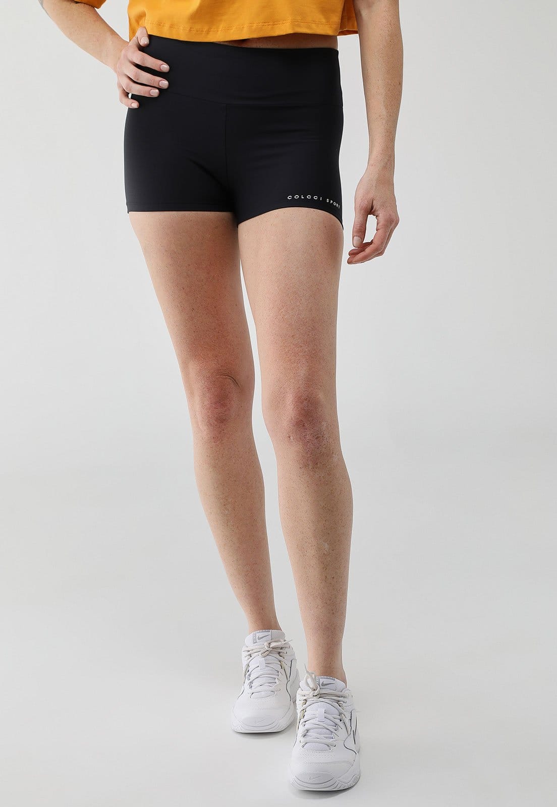 Bermuda Feminina Colcci Sport Cintura Alta Preta