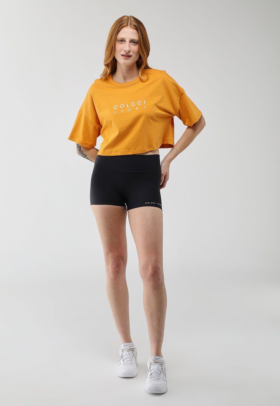 Vista 2 Bermuda Feminina Colcci Sport Cintura Alta Preta Colcci Sport preto