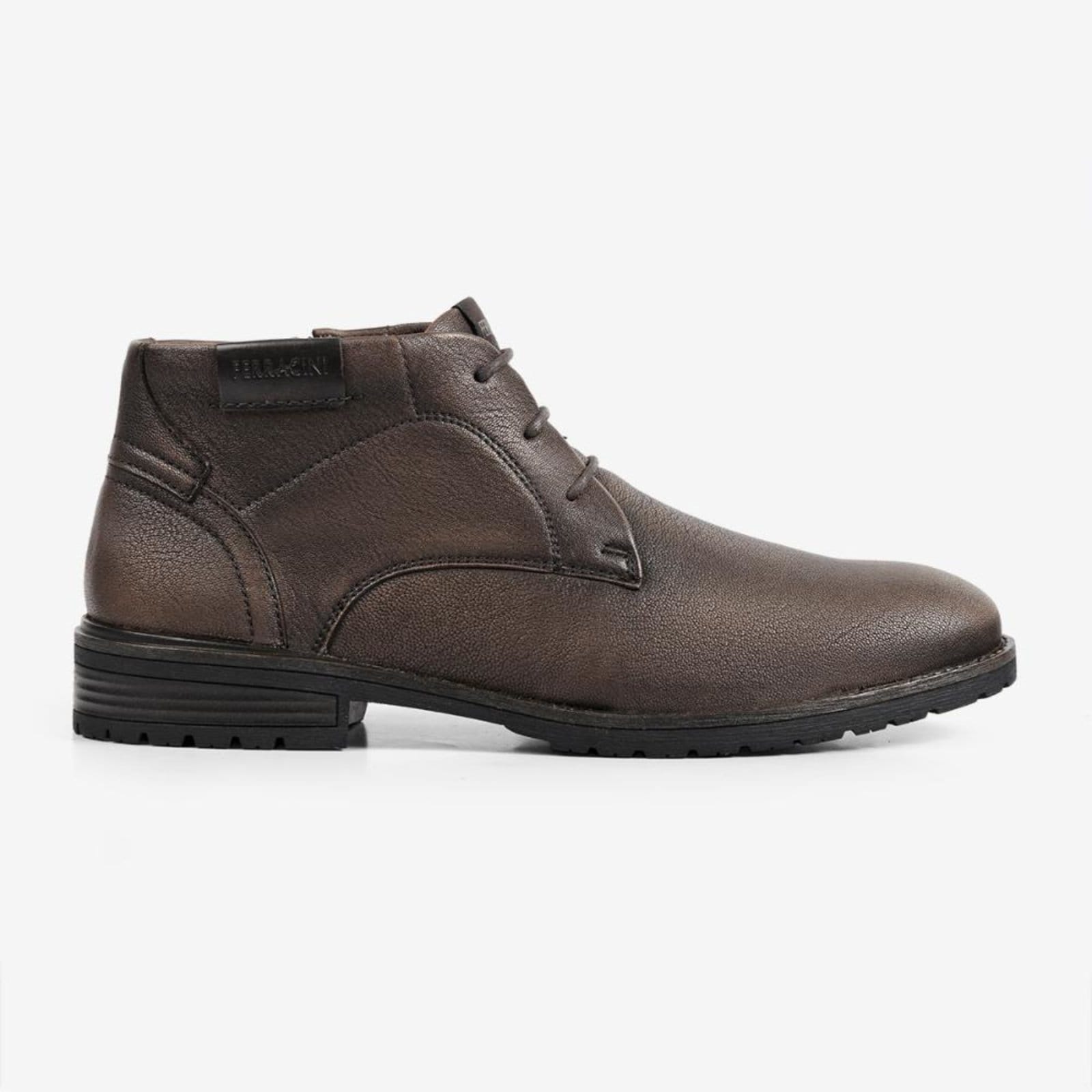 Bota Coturno Masculina Couro Legítimo Ferracini Casual Bagda 9620-665B
