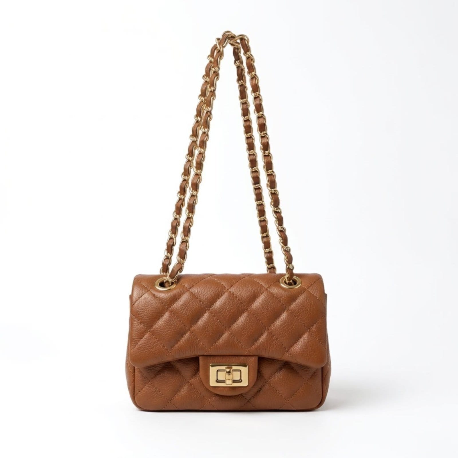 Bolsa Feminina Couro Legítimo Vittal Cecilia Design Matelassê Delicada