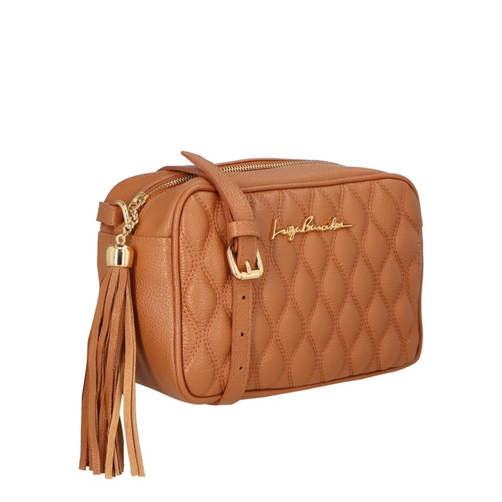 Vista 2 Bolsa Viena Luiza Barcelos 77770041 Marrom Claro Luiza Barcelos unico
