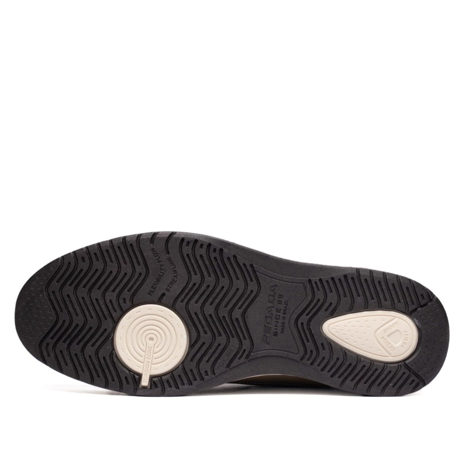 Vista 2 Sapatênis Masculino Pegada Fibertech Escuro/Marrom PEGADA bege