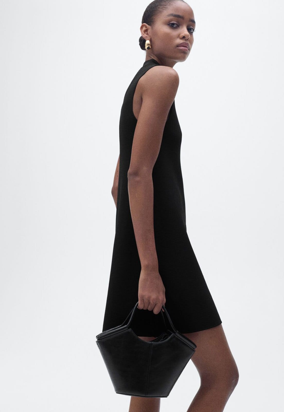 Vestido Mango Curto Tricot