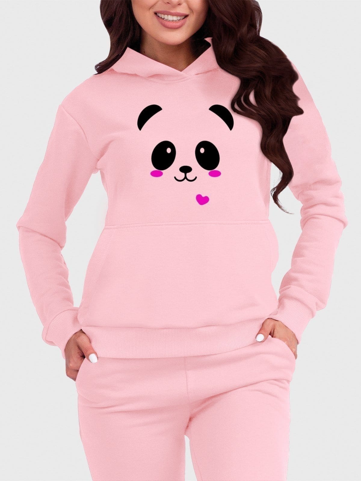 Blusa de Frio Moletom Canguru Flanelado Benellys Panda