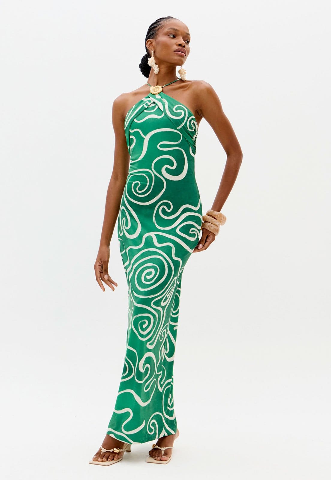 Vestido Feminino Lança Perfume Frente Única Super Midi