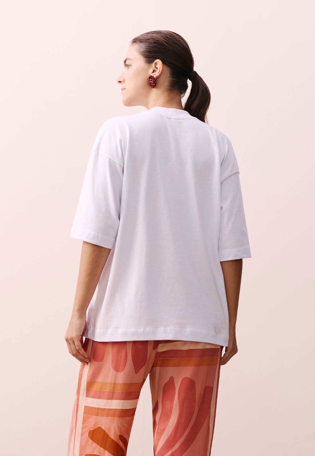 Vista 2 Camiseta CaCay Reta Rio é Mar Off-White CaCay off-white white