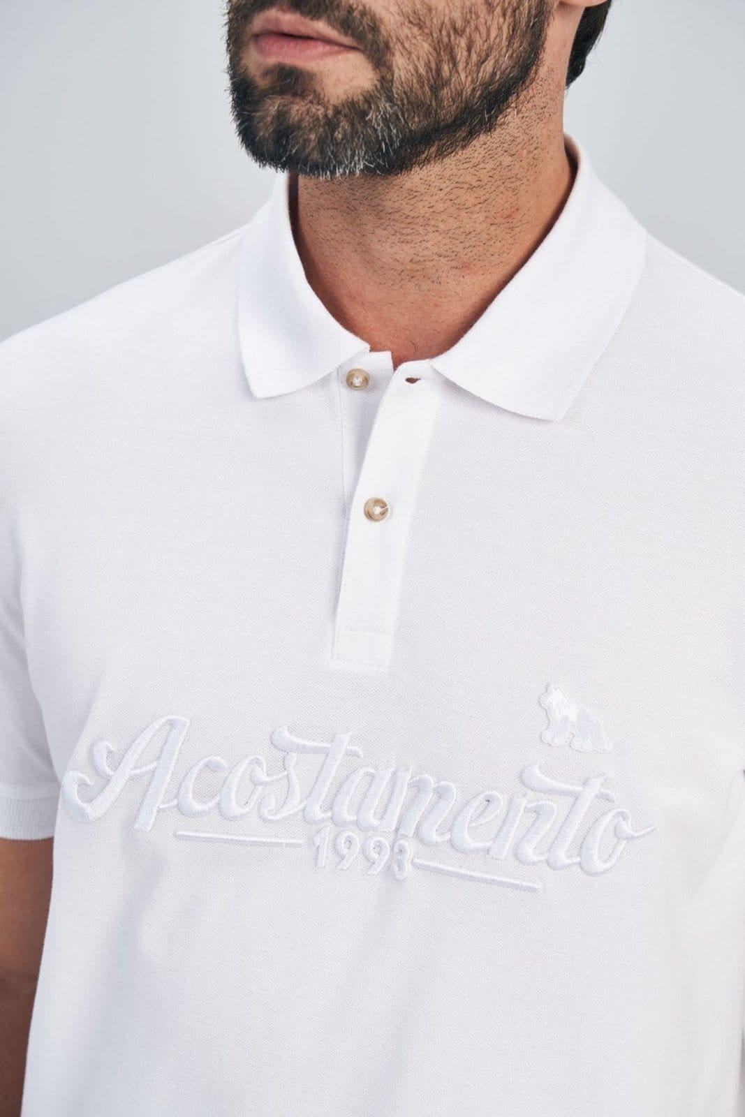 Polo Bordado 1993 Masculina Acostamento - 2