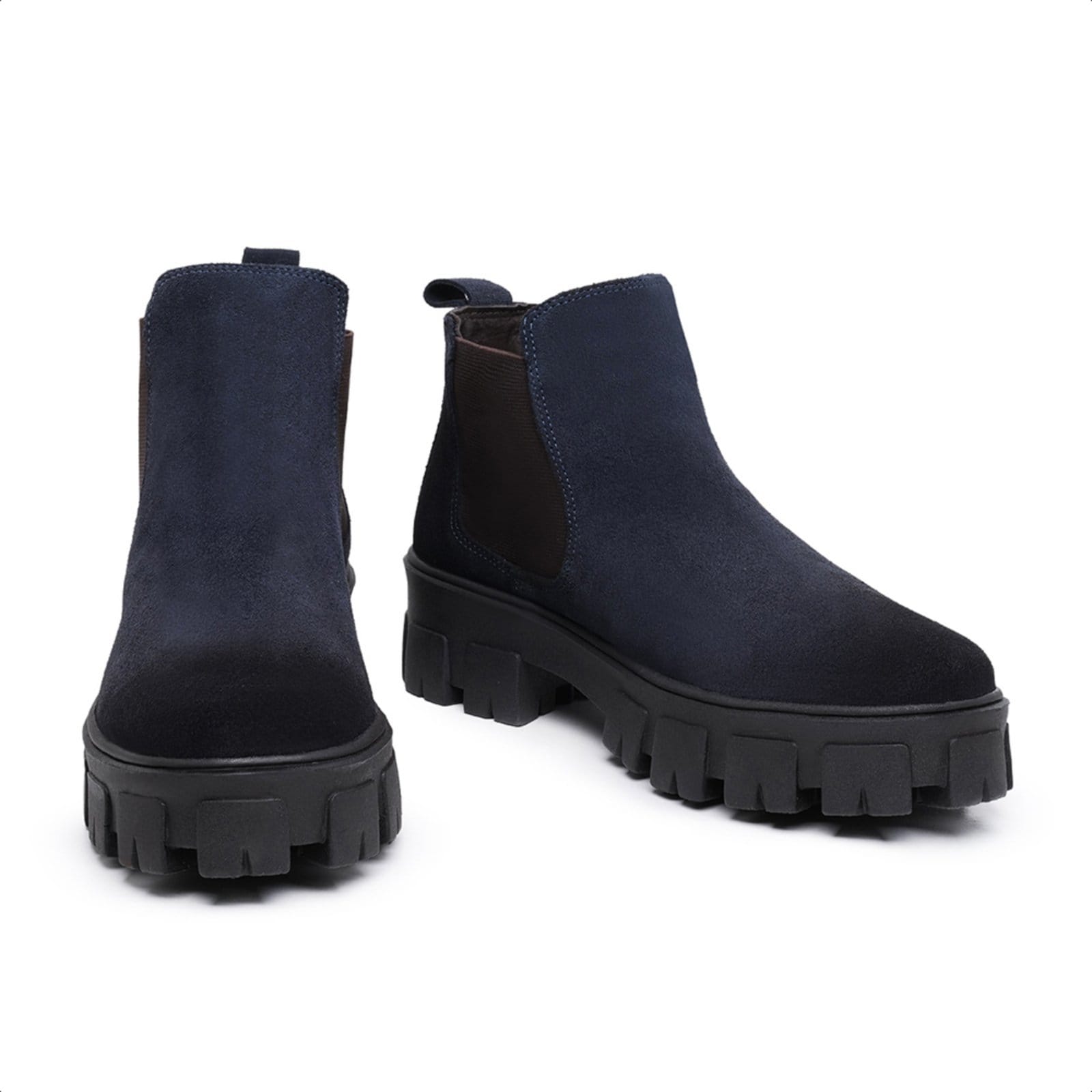 Vista 2 Bota Chelsea Feminina Malbork com Solado Tratorado 24788FNAZ Malbork azul