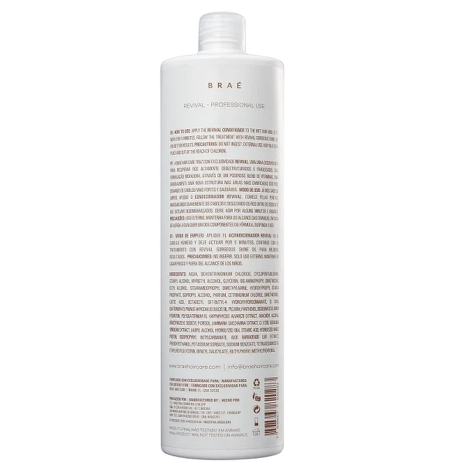 Vista 2 BRAÉ Revival - Condicionador 1L BRAÉ multicolorido