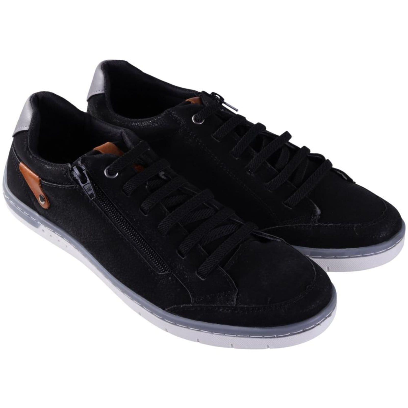 Vista 2 Sapatênis Masculino Zariff 2733 Preto/Preto Zariff incolor