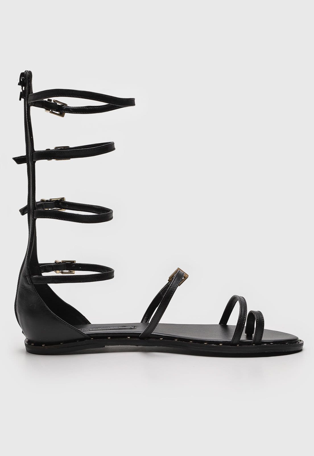 Vista 2 Sandália Santa Lolla Gladiadora Preta Santa Lolla preto