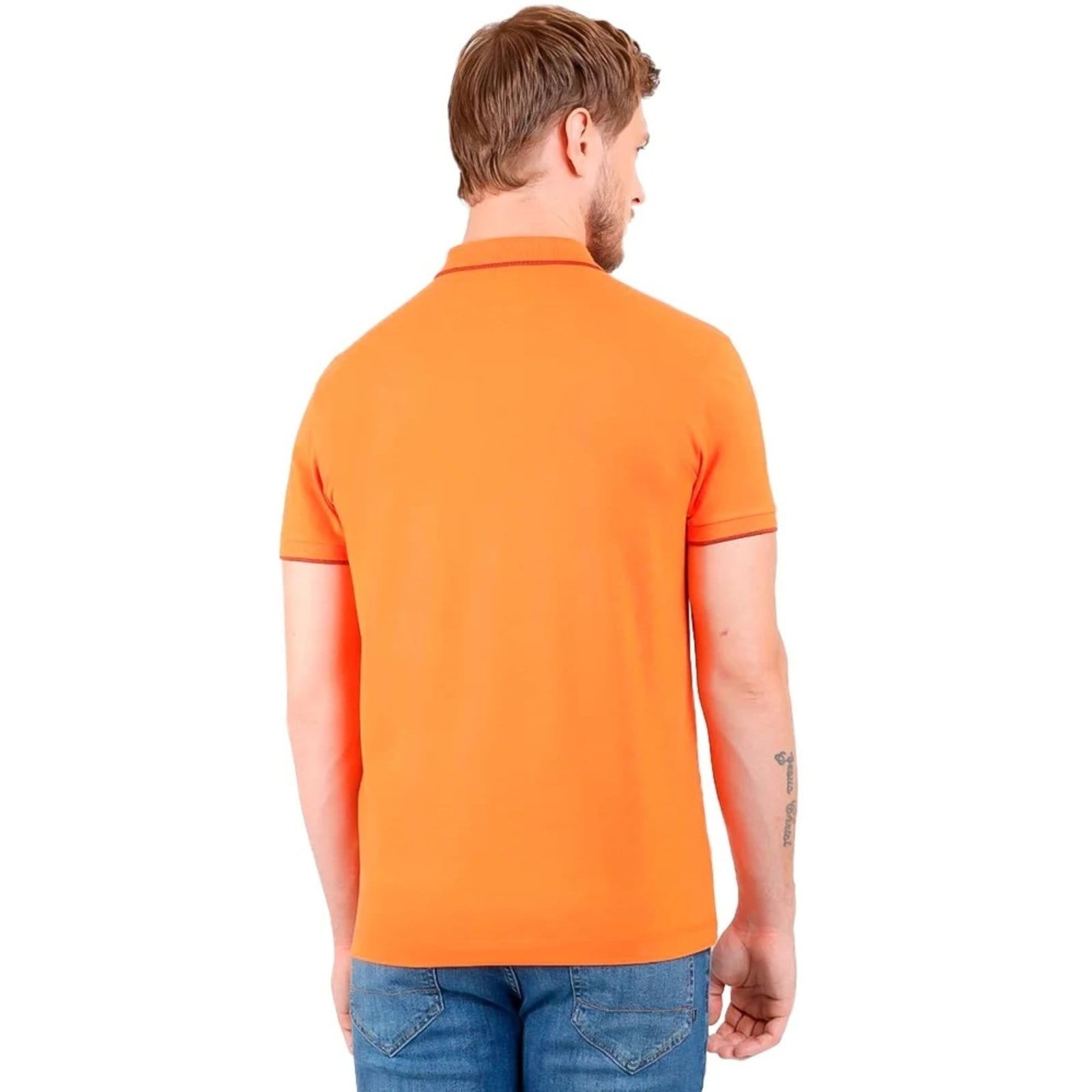 Vista 2 Camisa Polo Aramis Classic In24 Papaya Masculino Aramis laranja