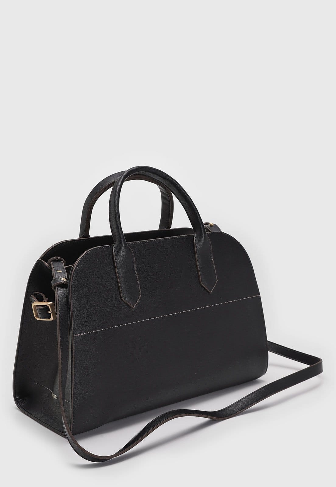 Vista 2 Bolsa Tiracolo Feminina Anacapri Alça Dupla Preta Anacapri preto