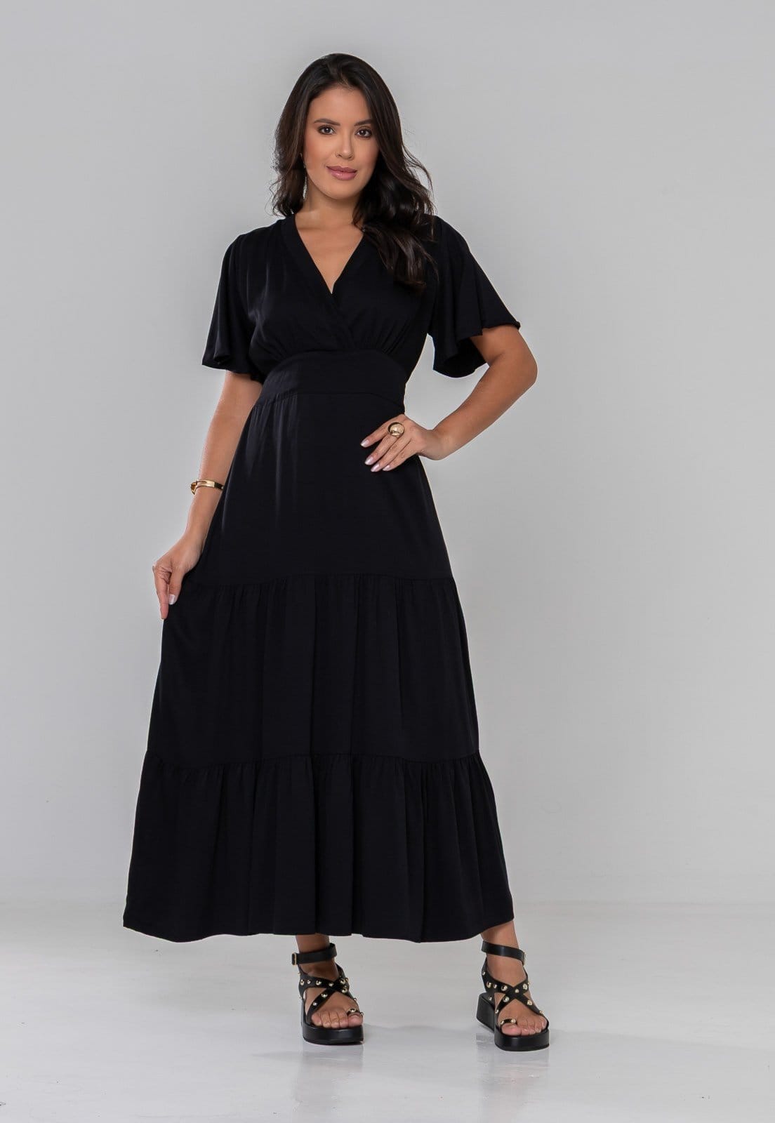 Vestido Aura Dalila Viscosarja Liso