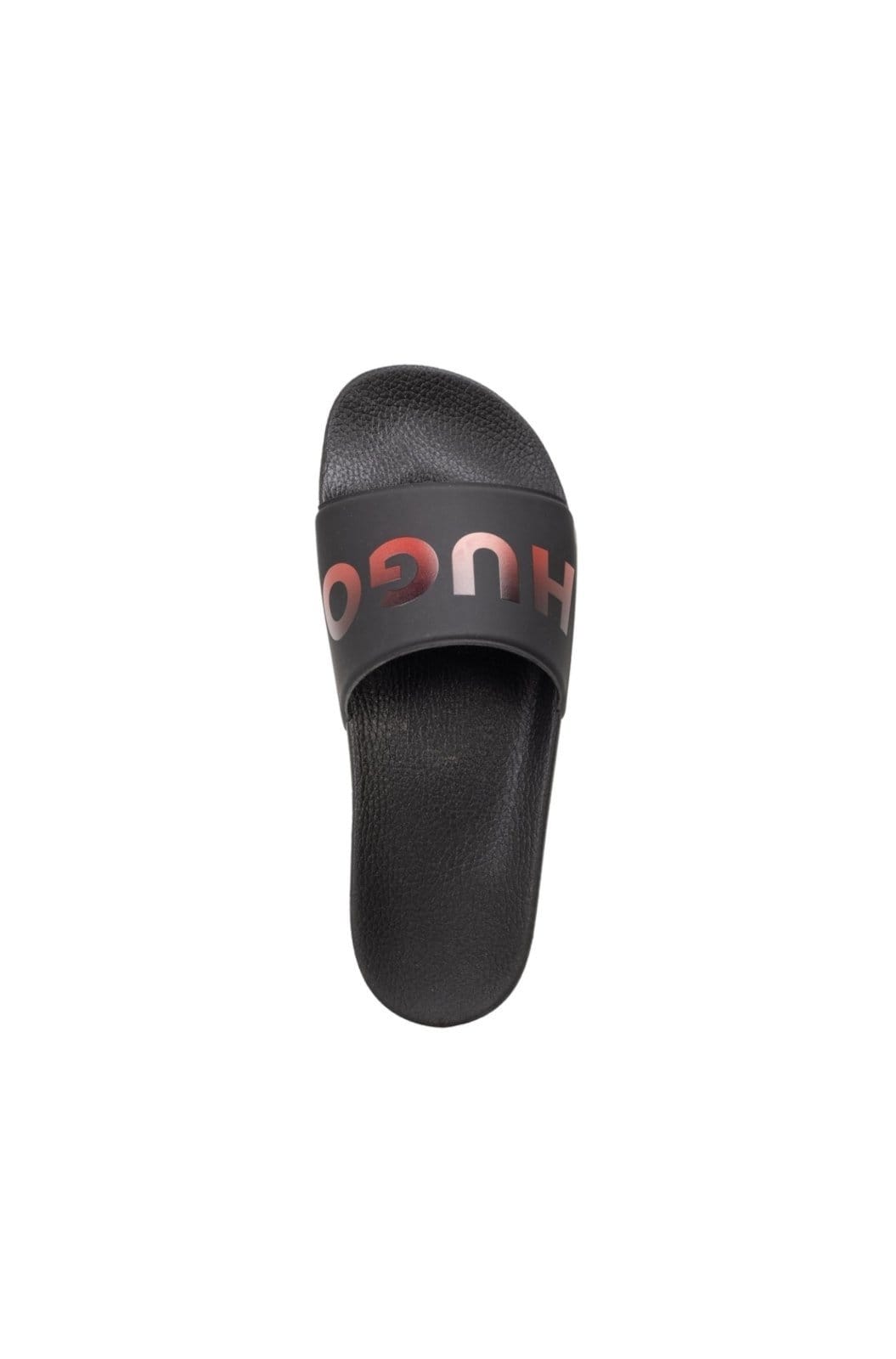 Vista 2 Chinelos Com Logo HUGO preto