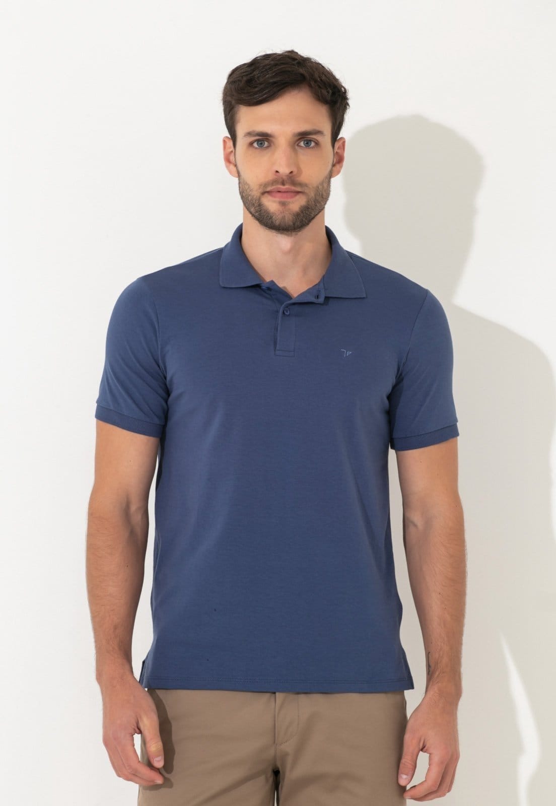 Polo Traymon Slim Com Elastano Indigo - 2