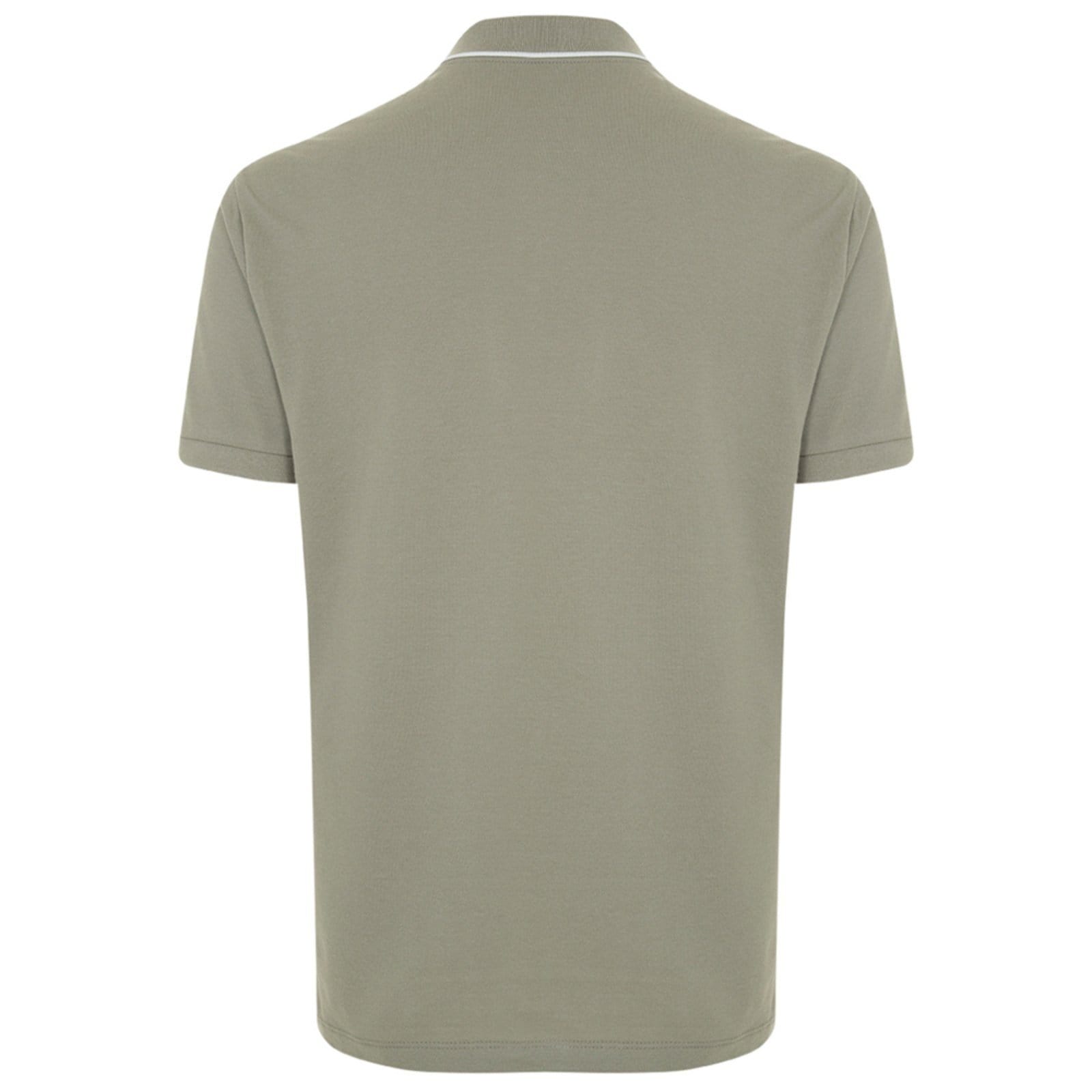 Vista 2 Camisa Polo Individual Basic Moda Slim Ou25 Masculino Individual cinza