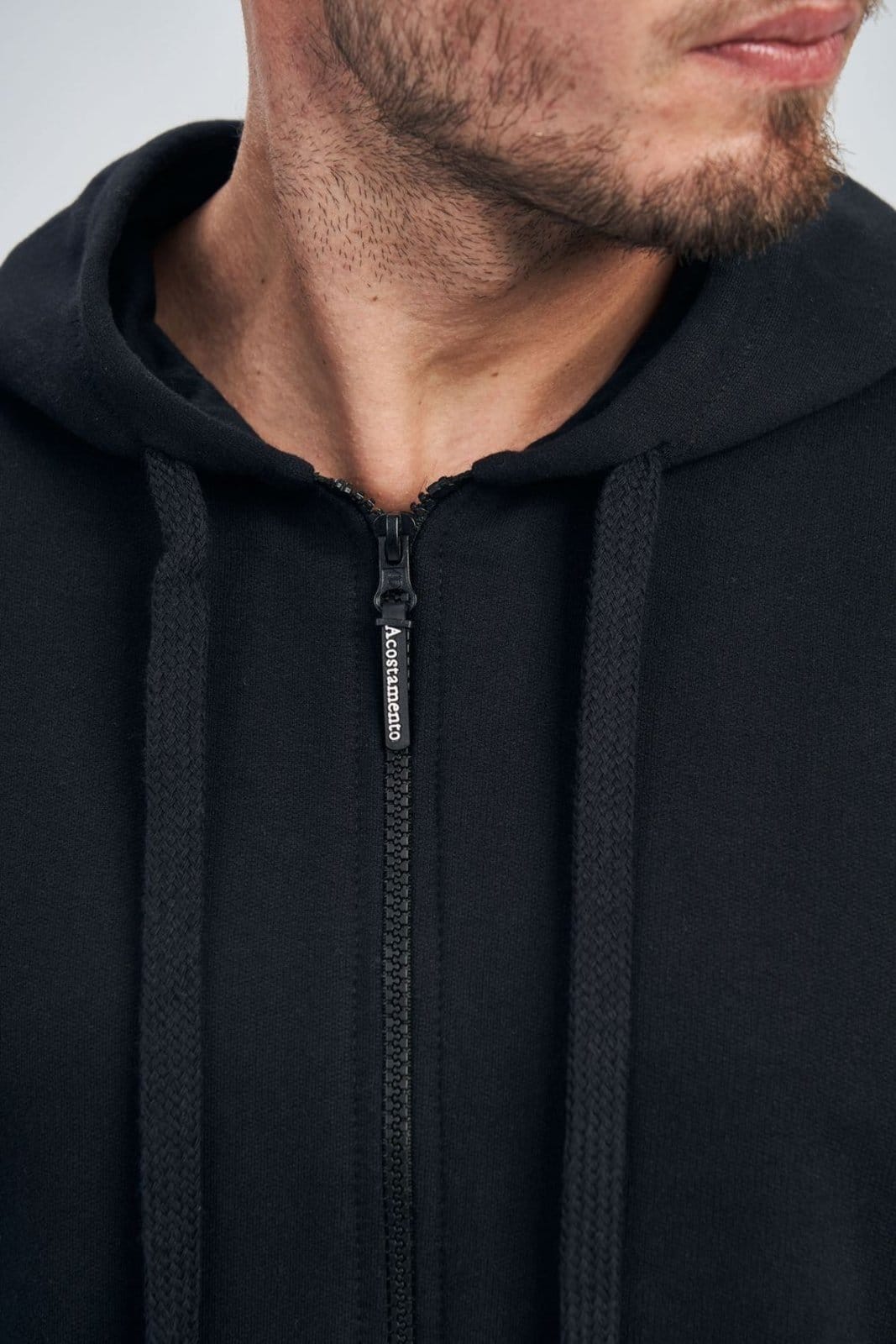 Vista 2 Jaqueta Moletom Careca Masculina Acostamento ACOSTAMENTO MASCULINO preto