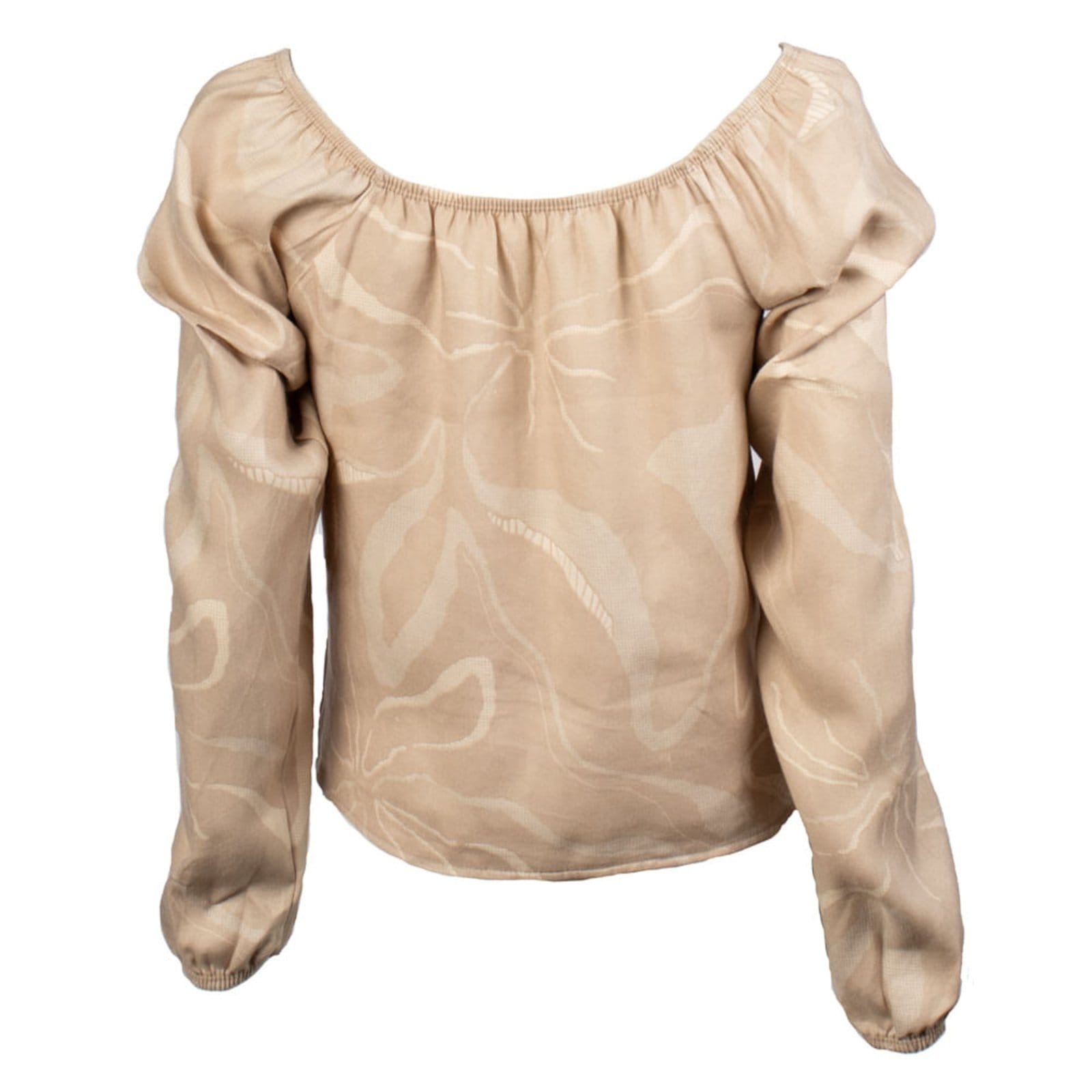 Vista 2 Bata Feminina Habana Manga Longa Claro Habana bege